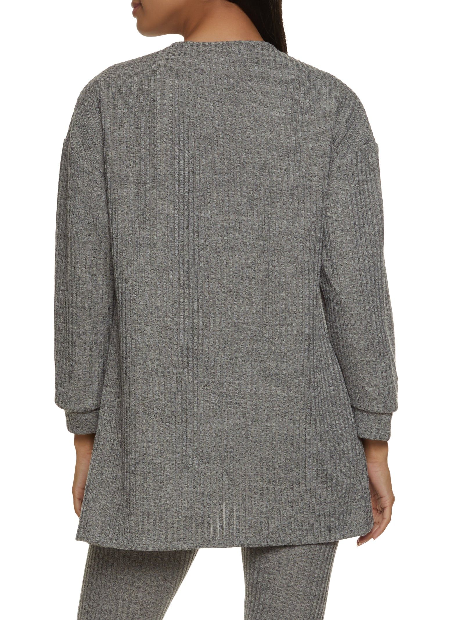 Basic Ribbed Knit Cardigan sold by Rainbow product image thumbnail 3