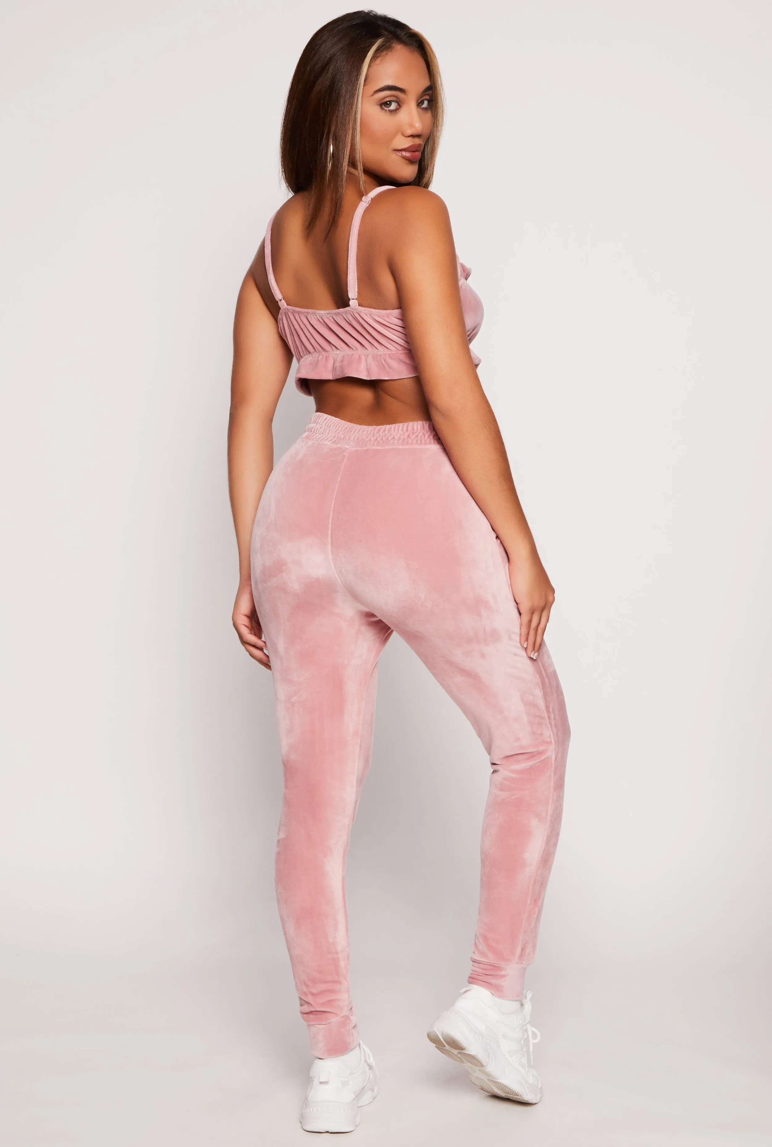 Iris Velour Square Neck Cami and Joggers sold by Rainbow product image thumbnail 3