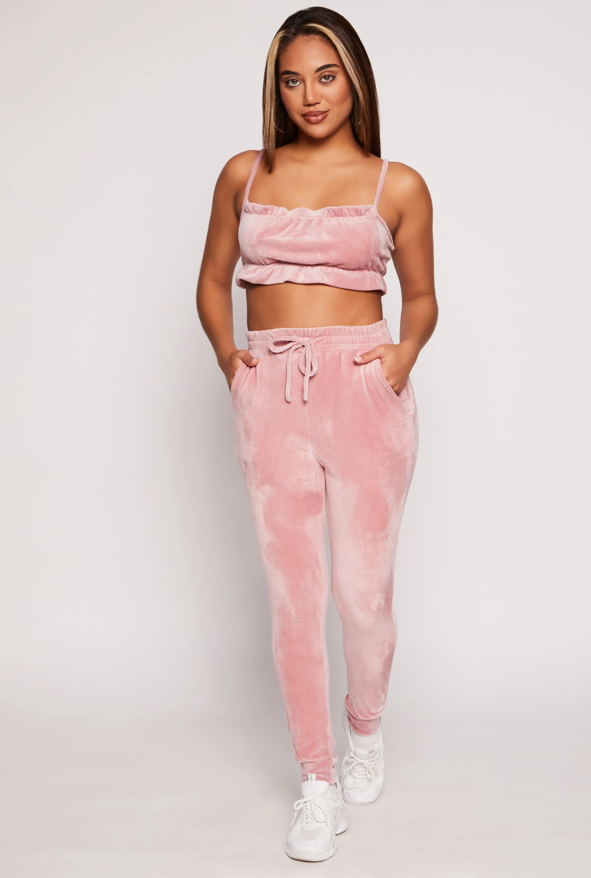Iris Velour Square Neck Cami and Joggers sold by Rainbow product image thumbnail 2