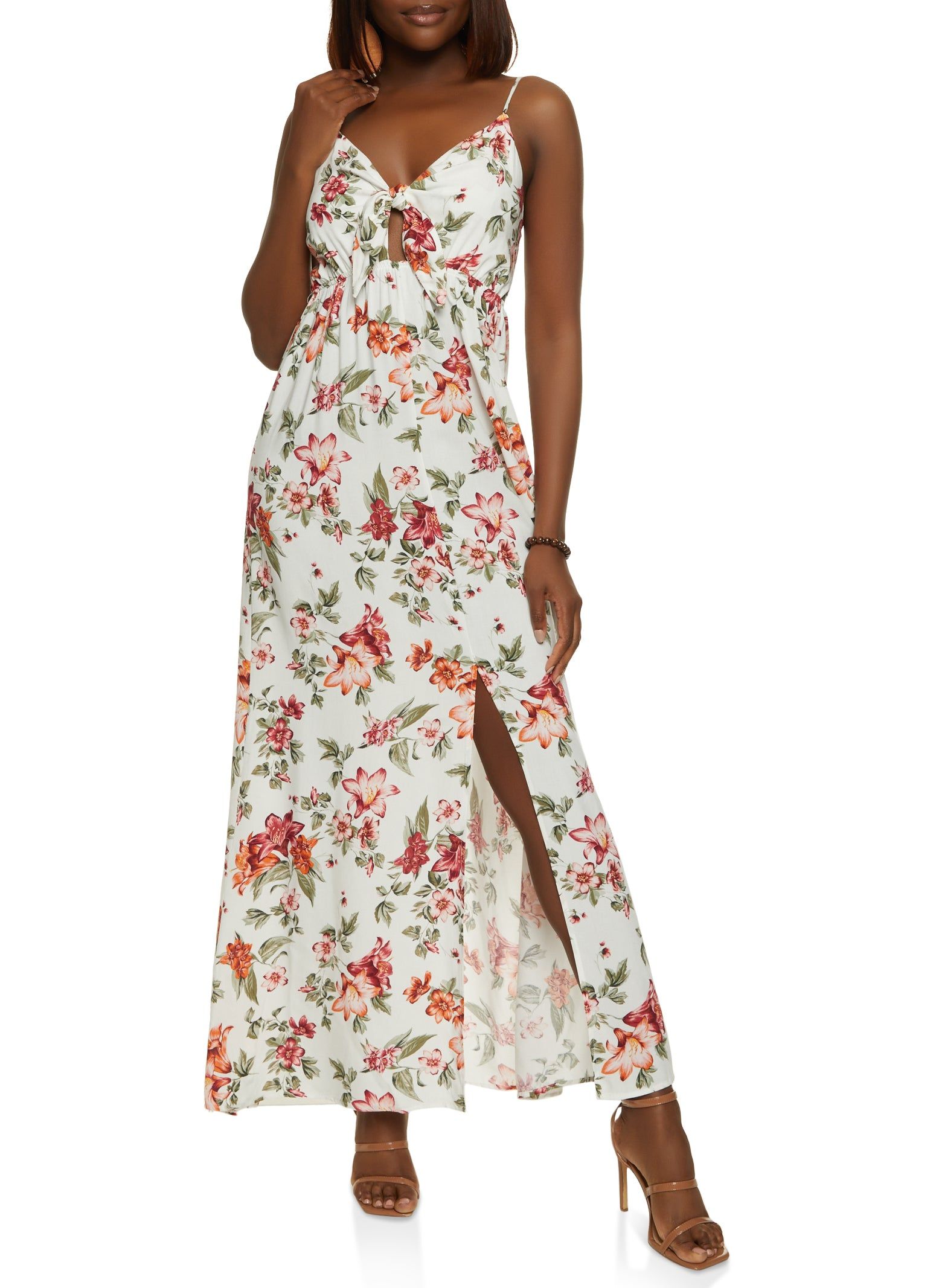 Floral Keyhole Maxi Dress sold by Rainbow product image thumbnail 2