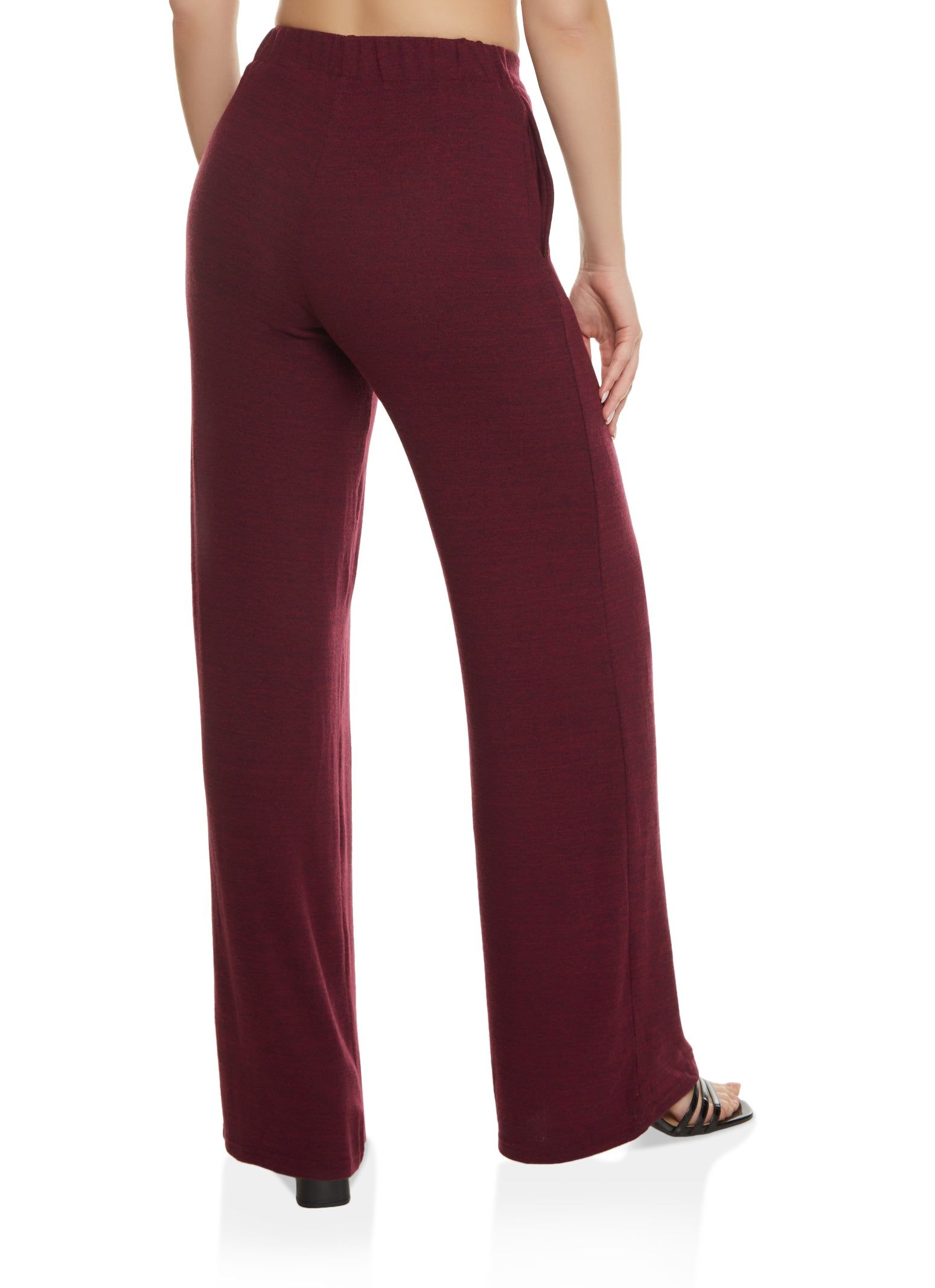 Brushed Knit High Waist Wide Leg Pants sold by Rainbow product image thumbnail 2