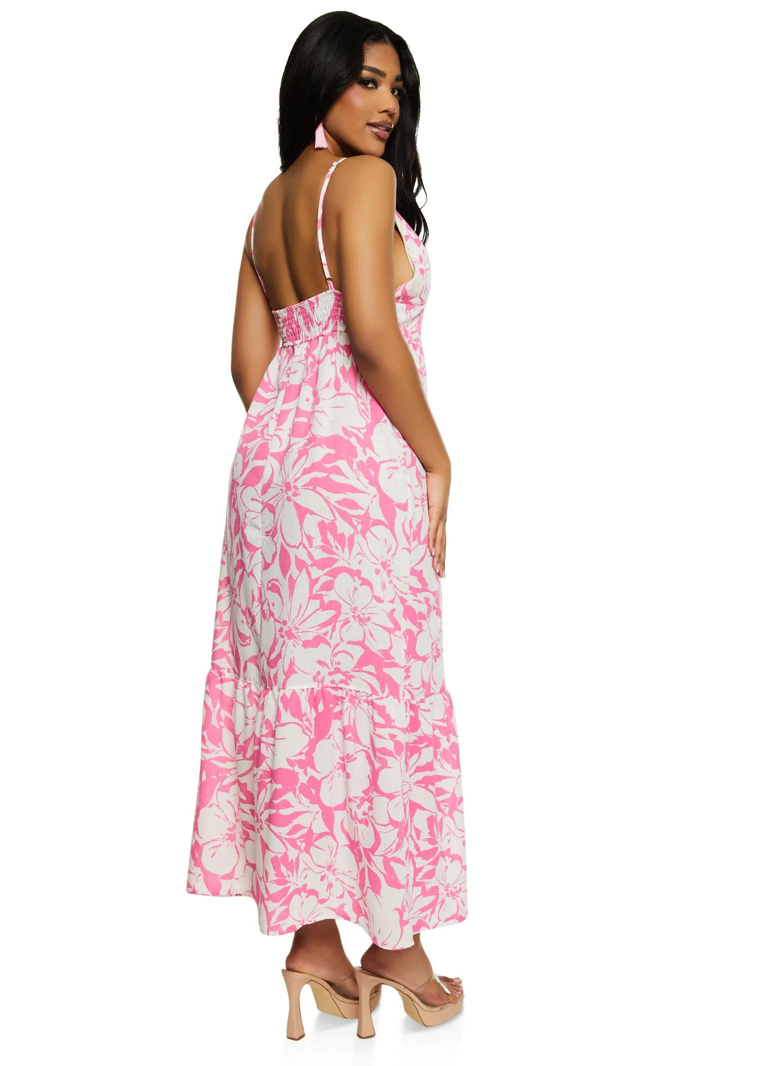Haute Monde Floral V Neck Maxi Sundress sold by Rainbow product image thumbnail 3
