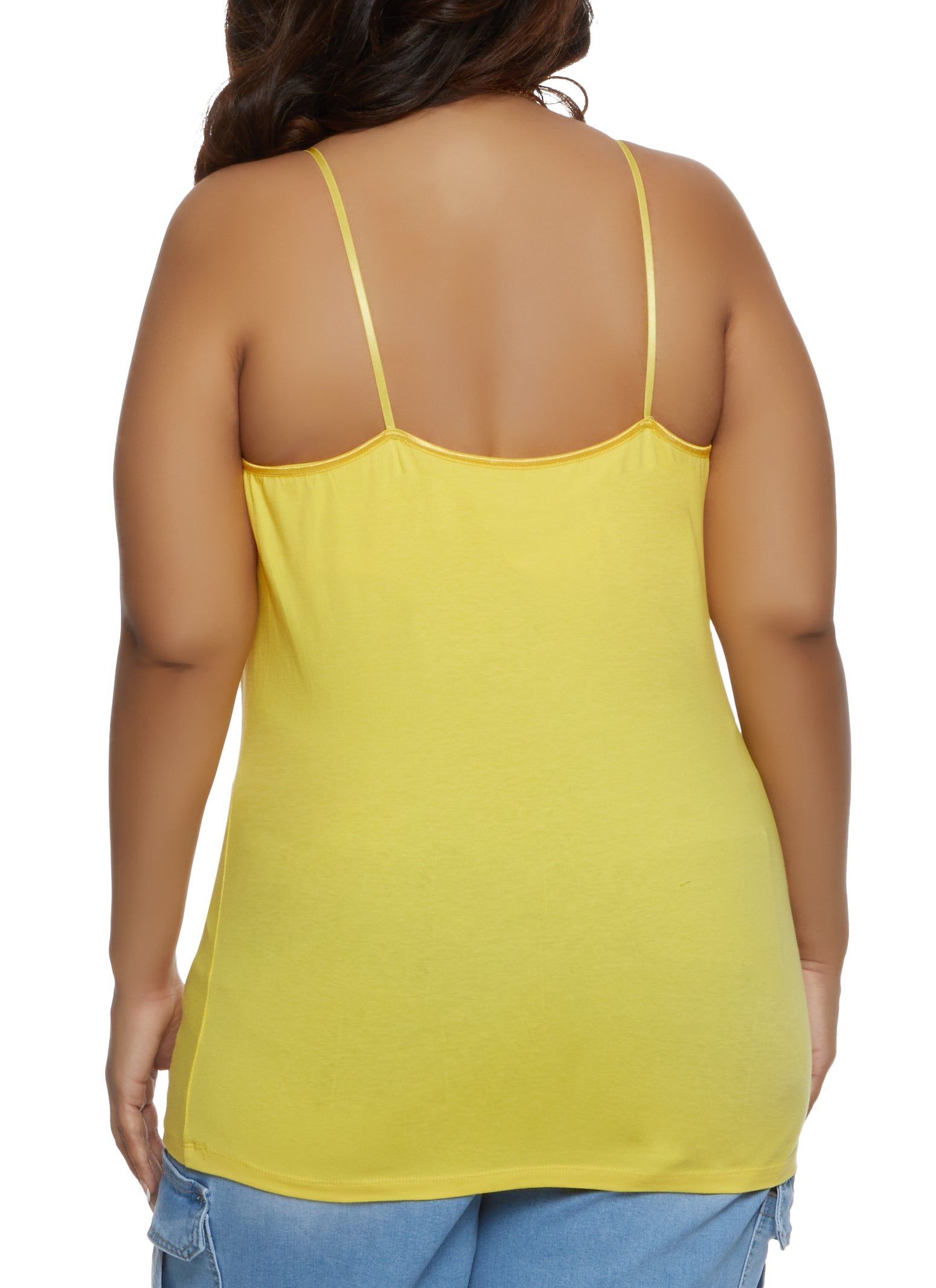 Plus Size Basic Cotton Scoop Neck Cami sold by Rainbow product image thumbnail 2