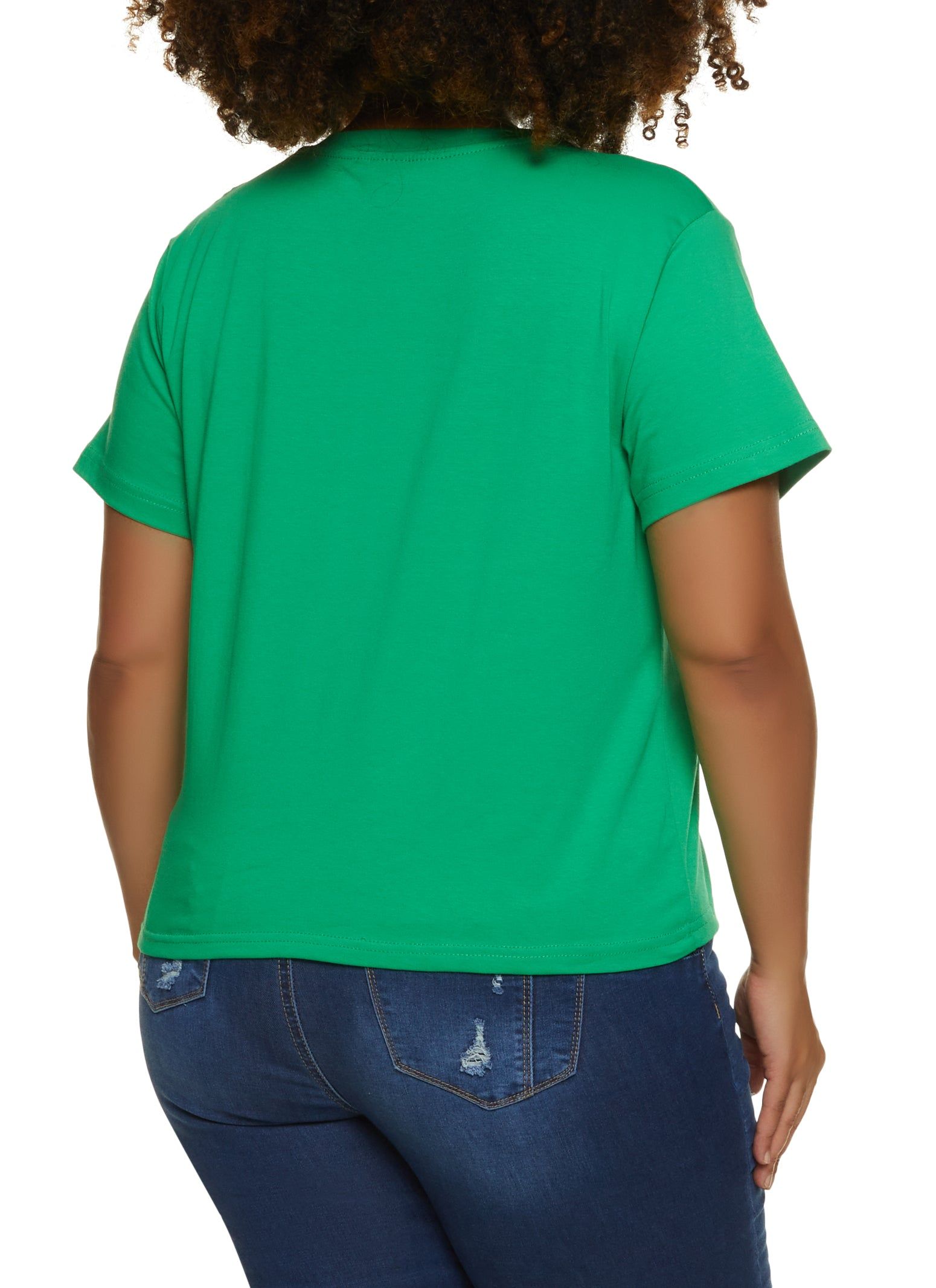 Plus Size Faith Hope Love Rhinestone Graphic Tee sold by Rainbow product image thumbnail 2