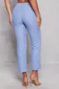 Ribbed Drawstring High Waist Straight Leg Pants sold by Rainbow