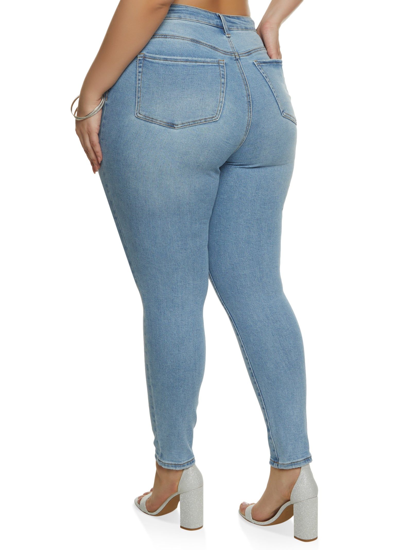 Plus Size WAX Basic Whiskered Jeans sold by Rainbow product image thumbnail 2