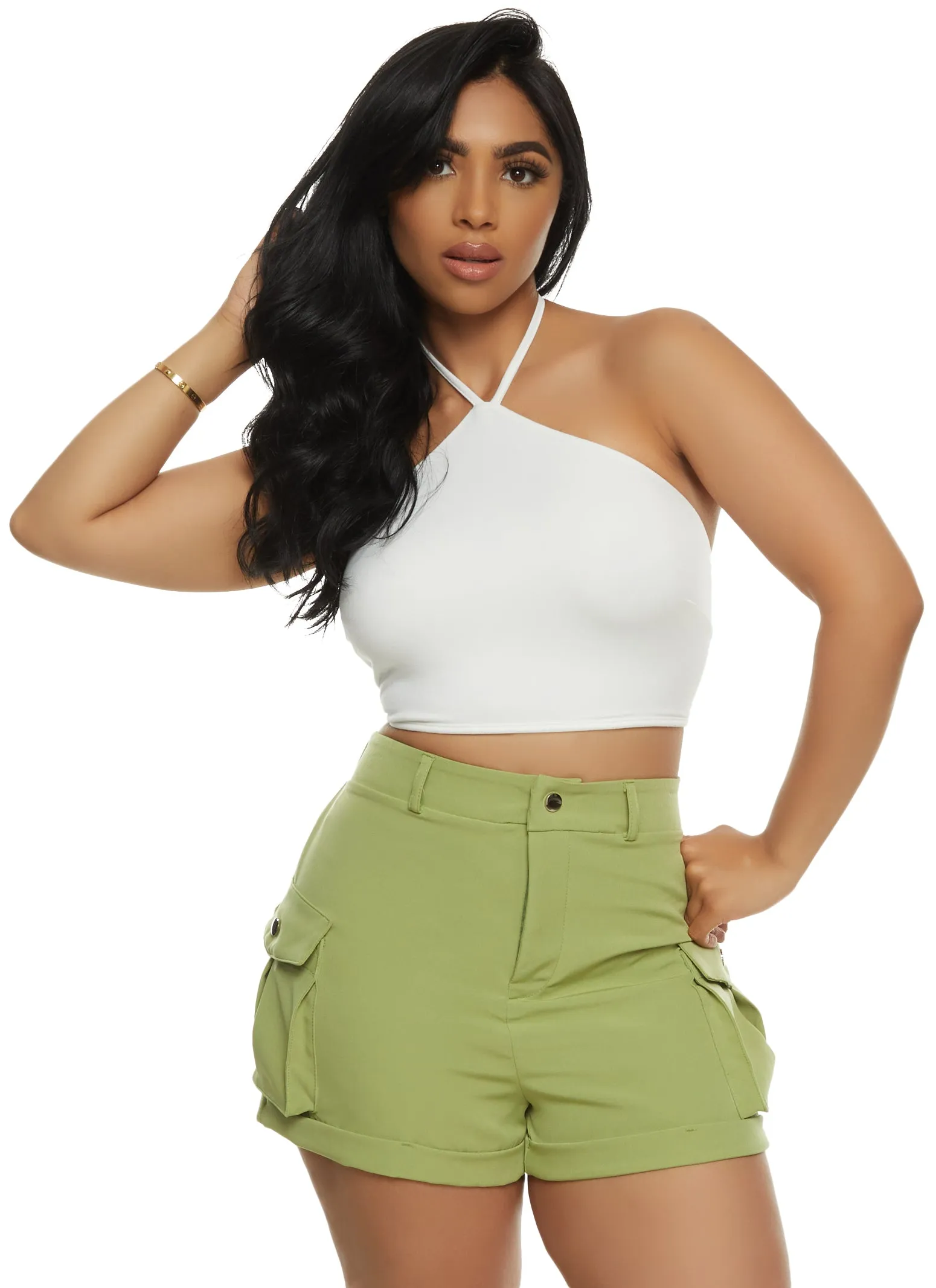 Ribbed Knit Tie Front Cardigan sold by Rainbow