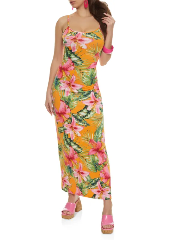Haute Monde Floral Print Cami Maxi Dress sold by Rainbow