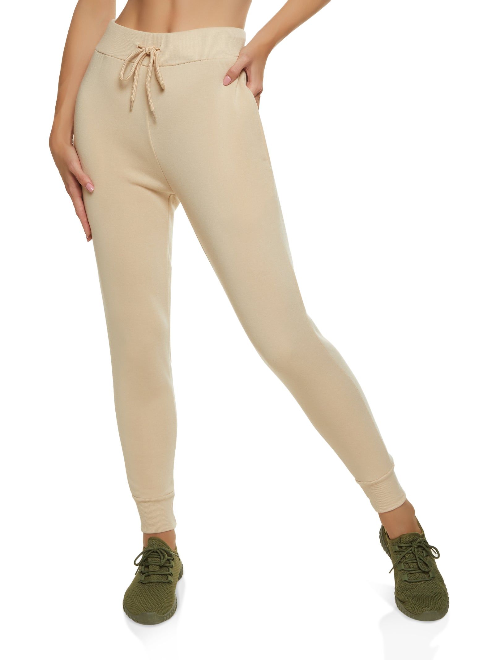 Basic Drawstring Joggers sold by Rainbow