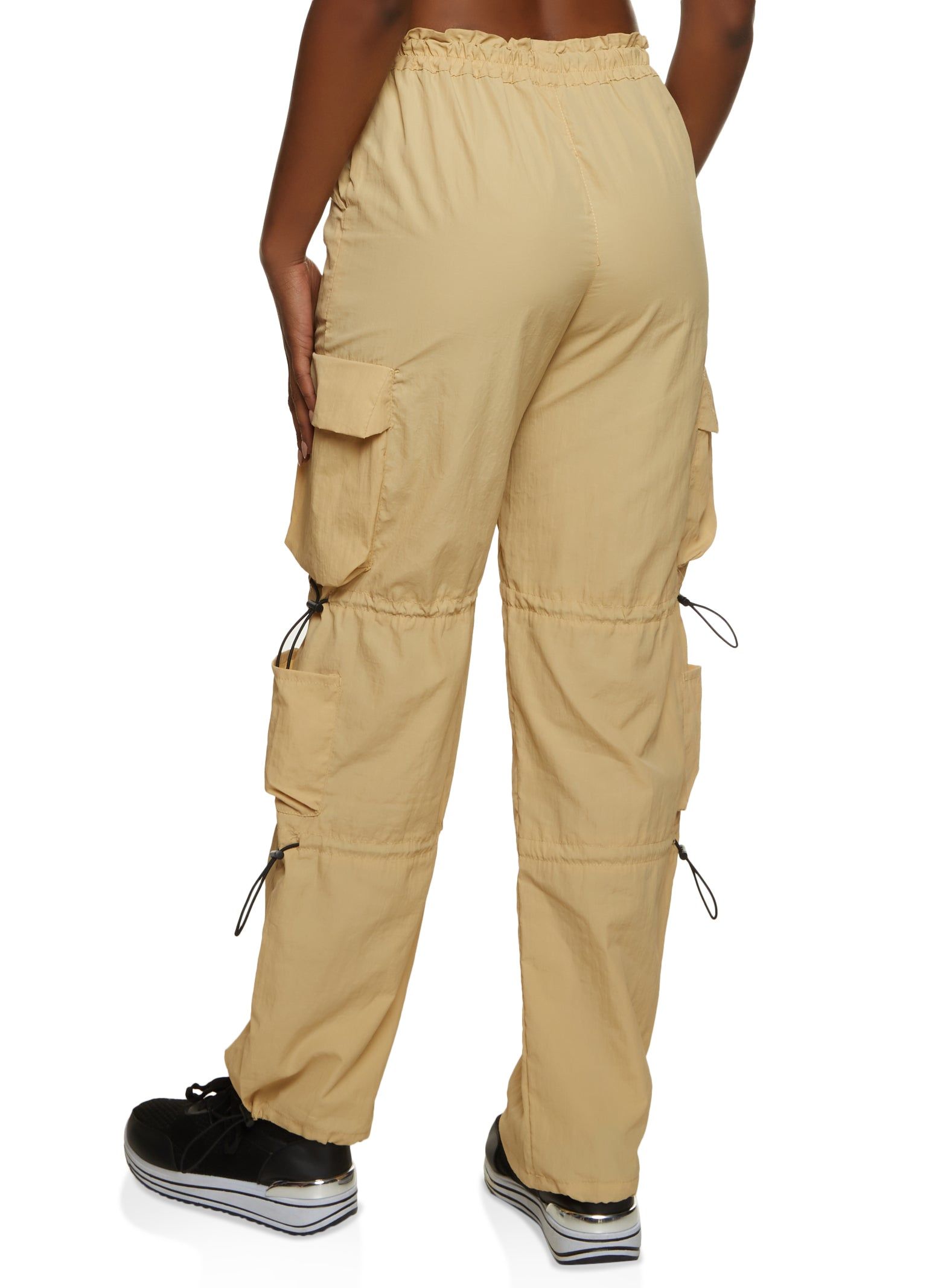 Nylon Toggle Drawstring Parachute Pants sold by Rainbow product image thumbnail 3