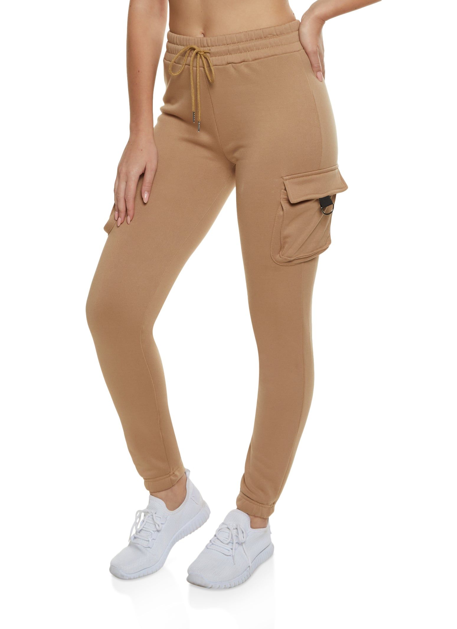 Drawstring Cargo Pocket Sweatpants sold by Rainbow