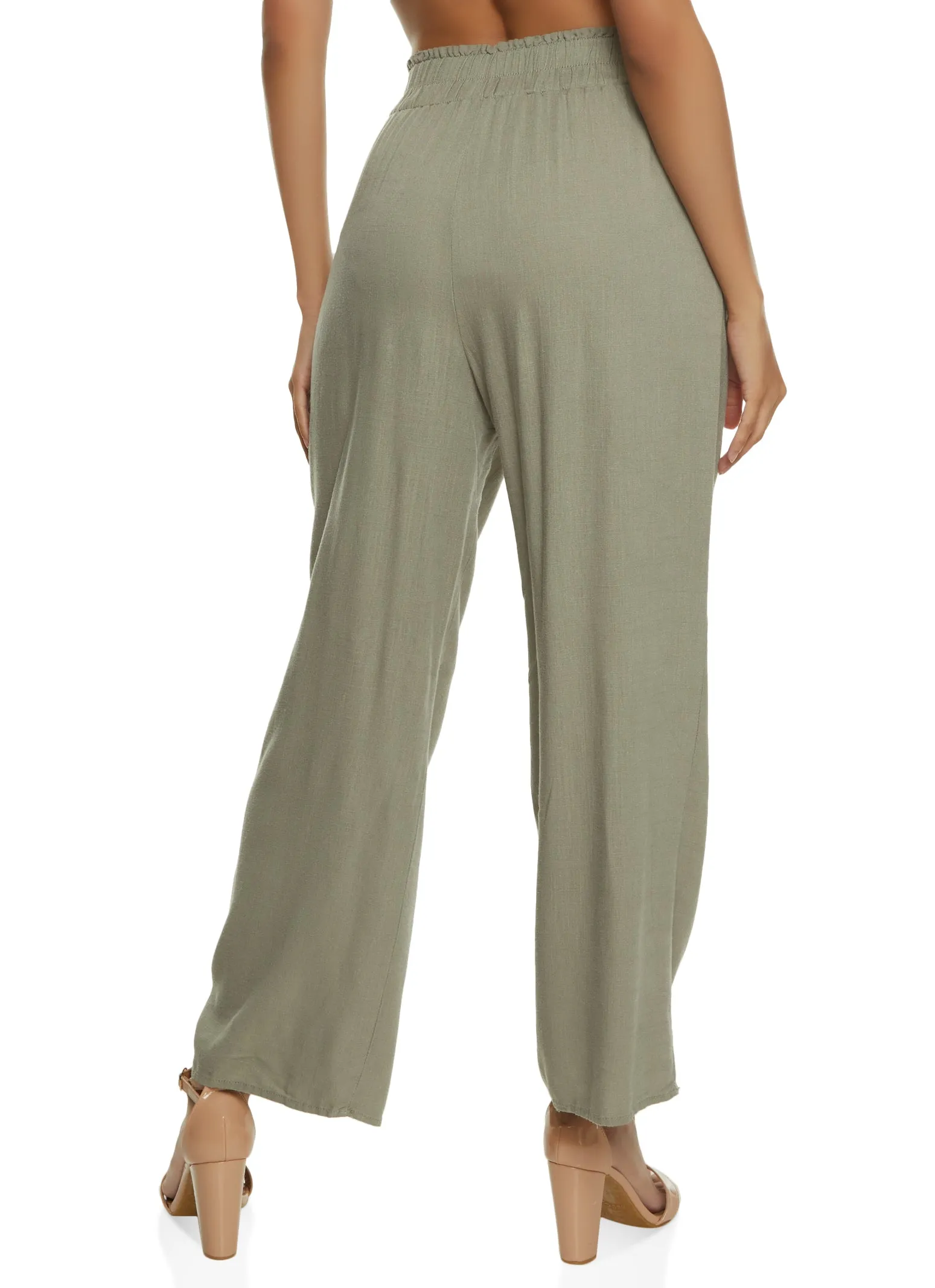 Linen Wide Leg Pants sold by Rainbow product image thumbnail 2