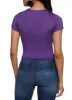 Seamless Double Layered Crew Neck Crop Top sold by Rainbow