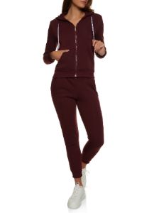 Solid Fleece Zip Front Hooded Sweatshirt sold by Rainbow