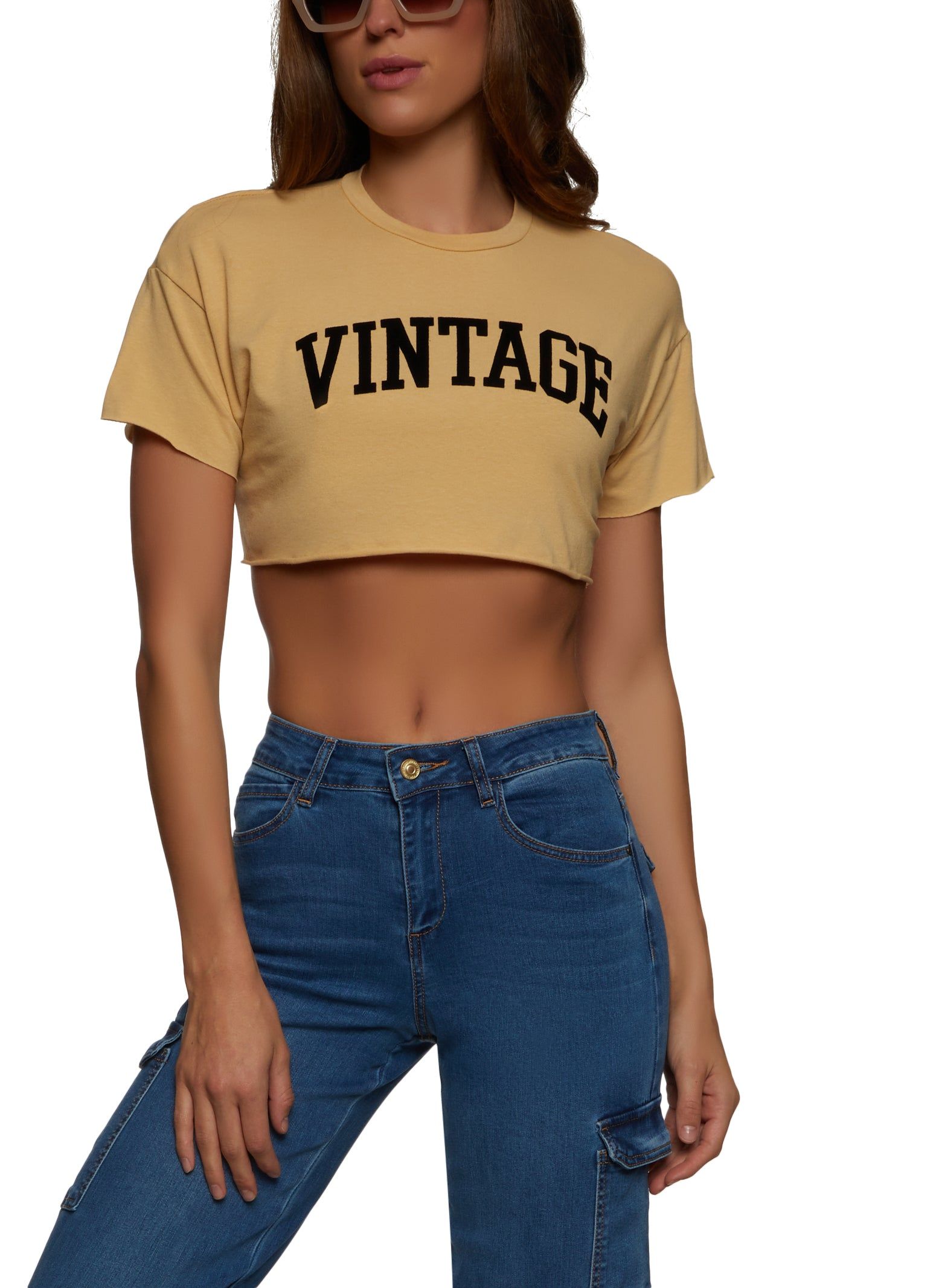 Vintage Cropped Tee sold by Rainbow