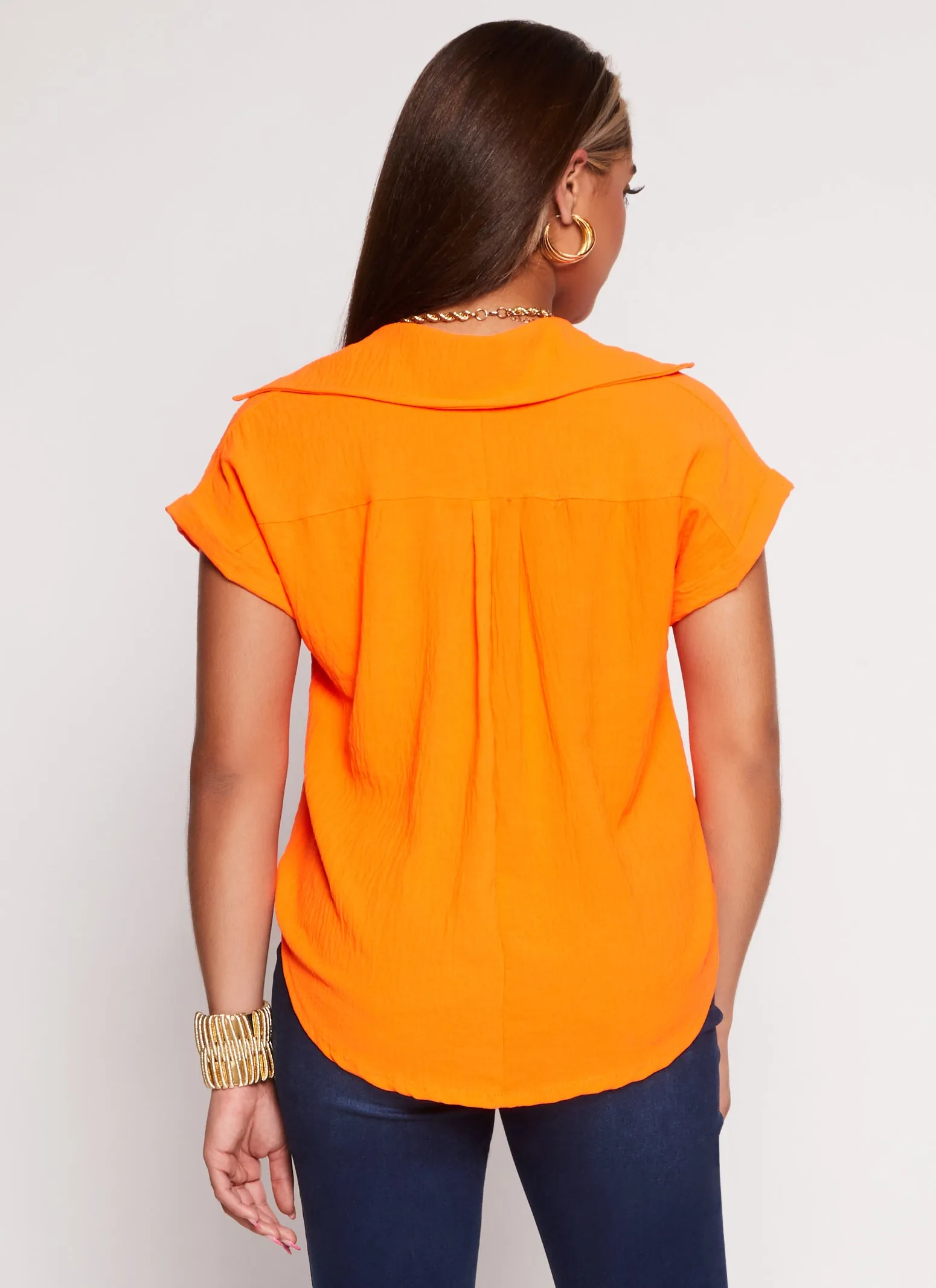 Short Sleeve Button Down Shirt sold by Rainbow product image thumbnail 3