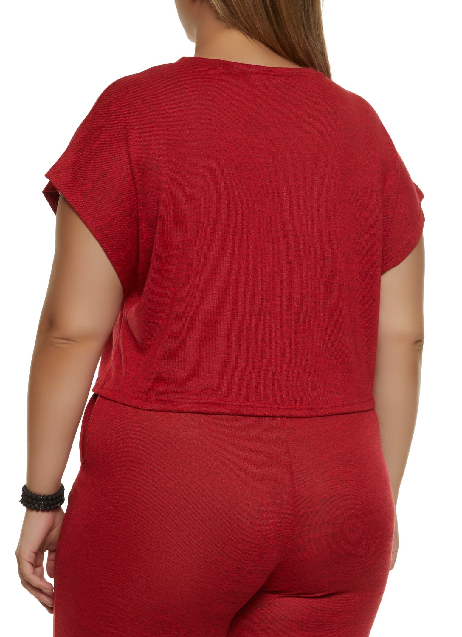 Plus Size Brushed Knit Dolman Sleeve Top sold by Rainbow product image thumbnail 3