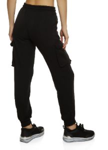 Fleece Cargo Pocket Drawstring Joggers sold by Rainbow