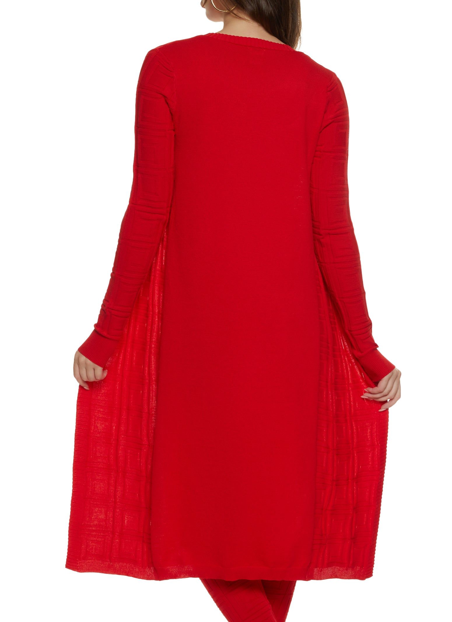 Textured Knit Greek Key Duster sold by Rainbow product image thumbnail 3