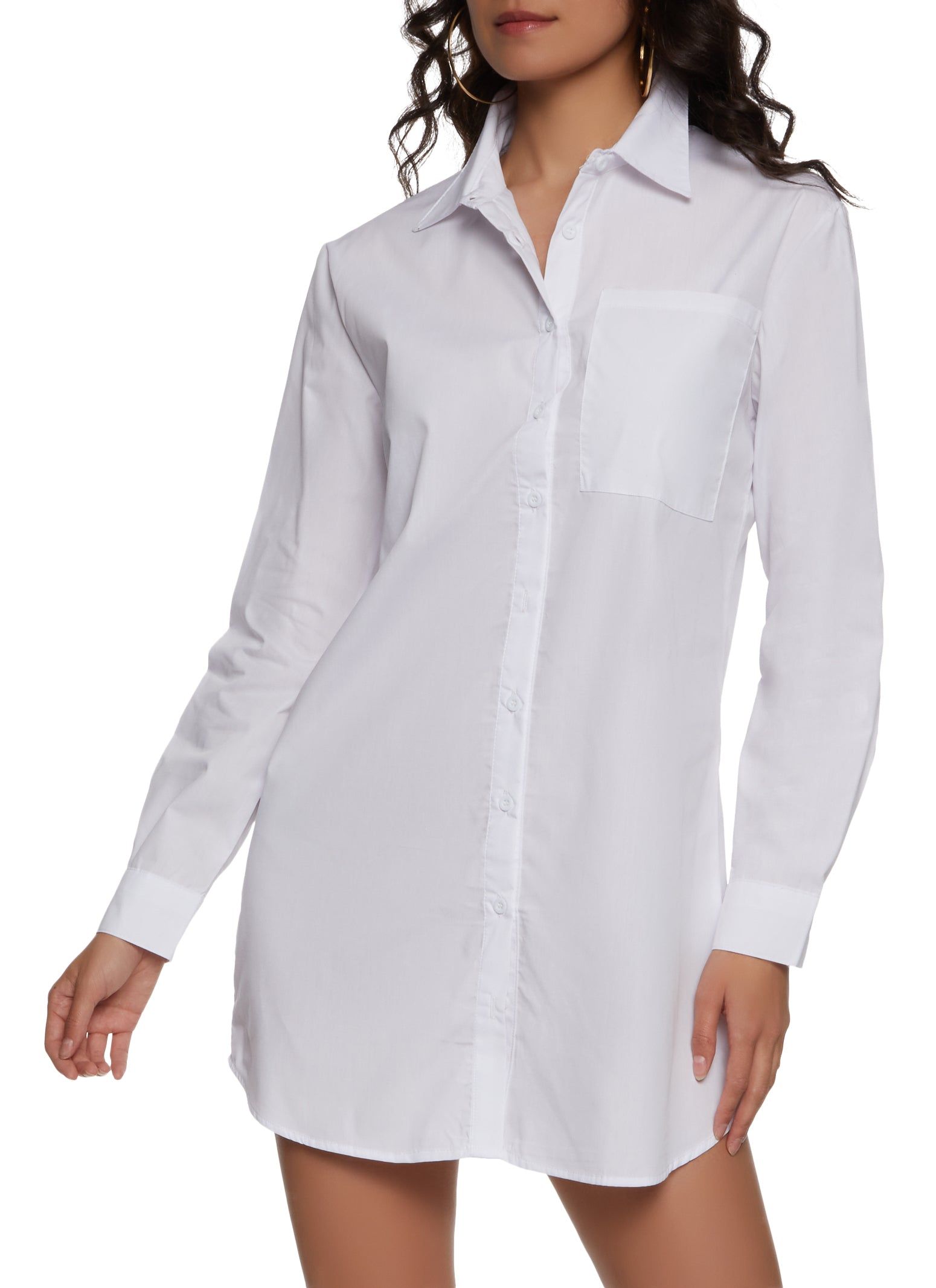 Solid Poplin Shirt Dress sold by Rainbow