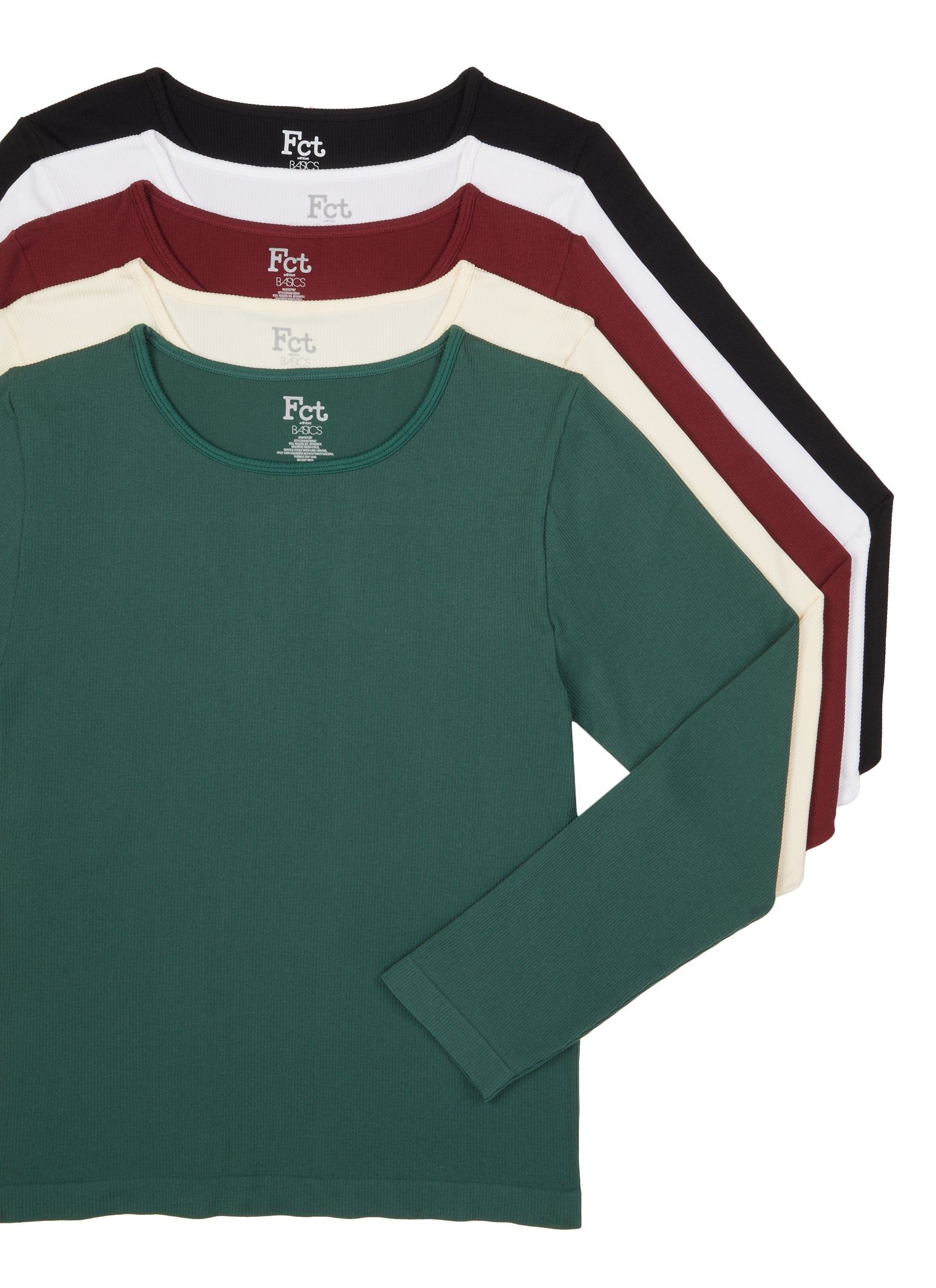 Plus Size Solid Seamless Long Sleeve Top sold by Rainbow product image thumbnail 2