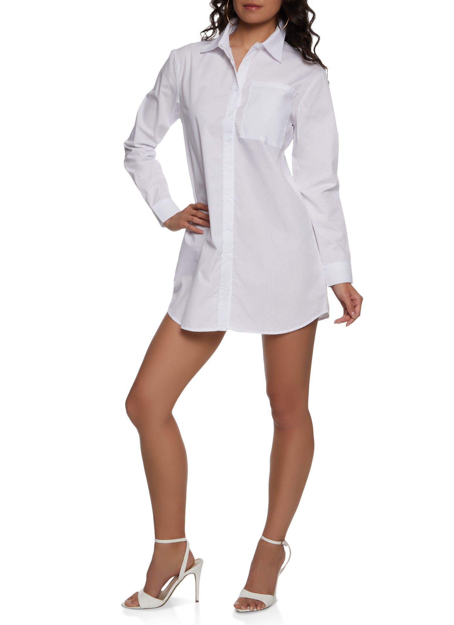 Solid Poplin Shirt Dress sold by Rainbow product image thumbnail 2