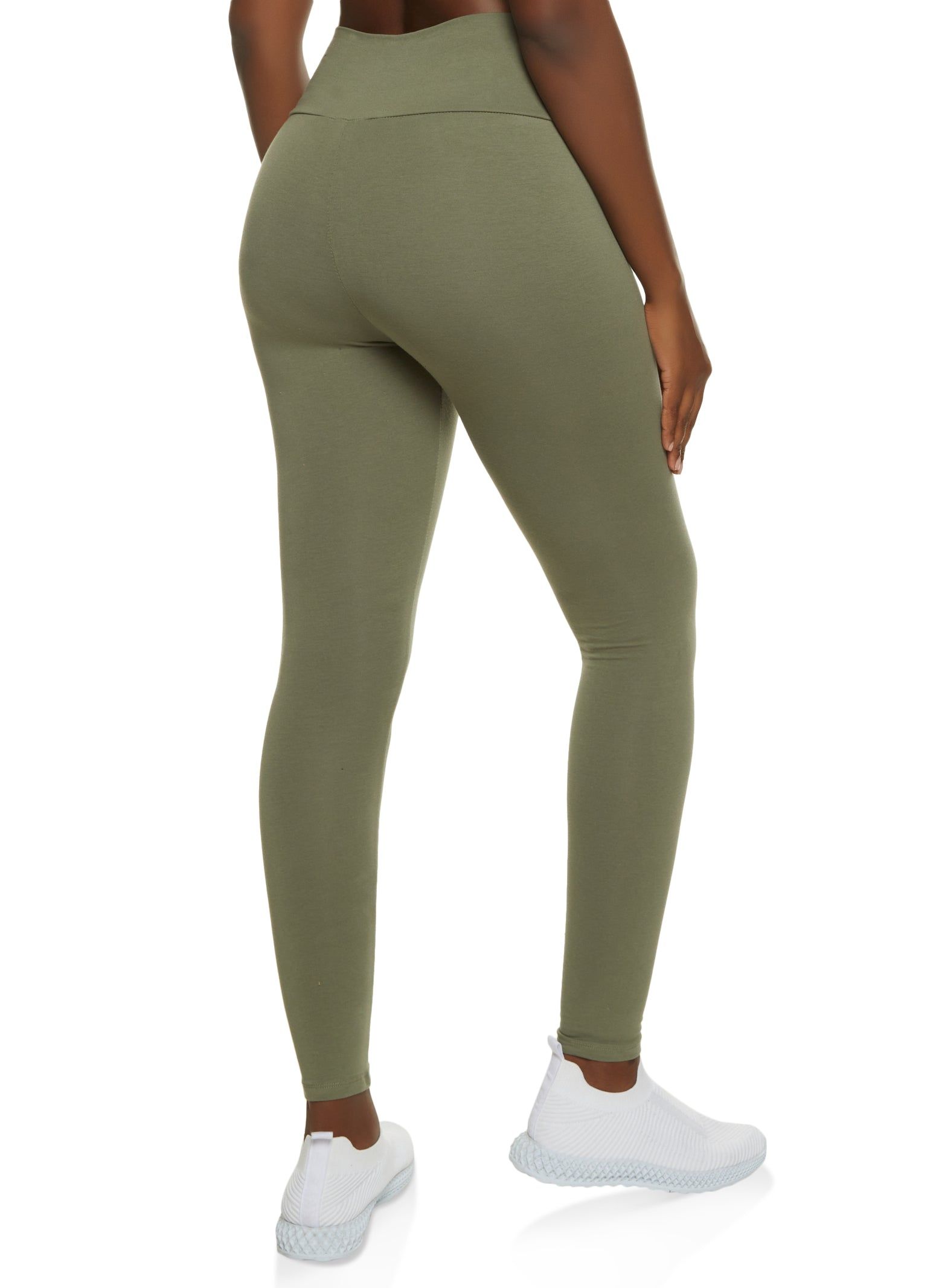 Solid Wide Waist Leggings sold by Rainbow product image thumbnail 2