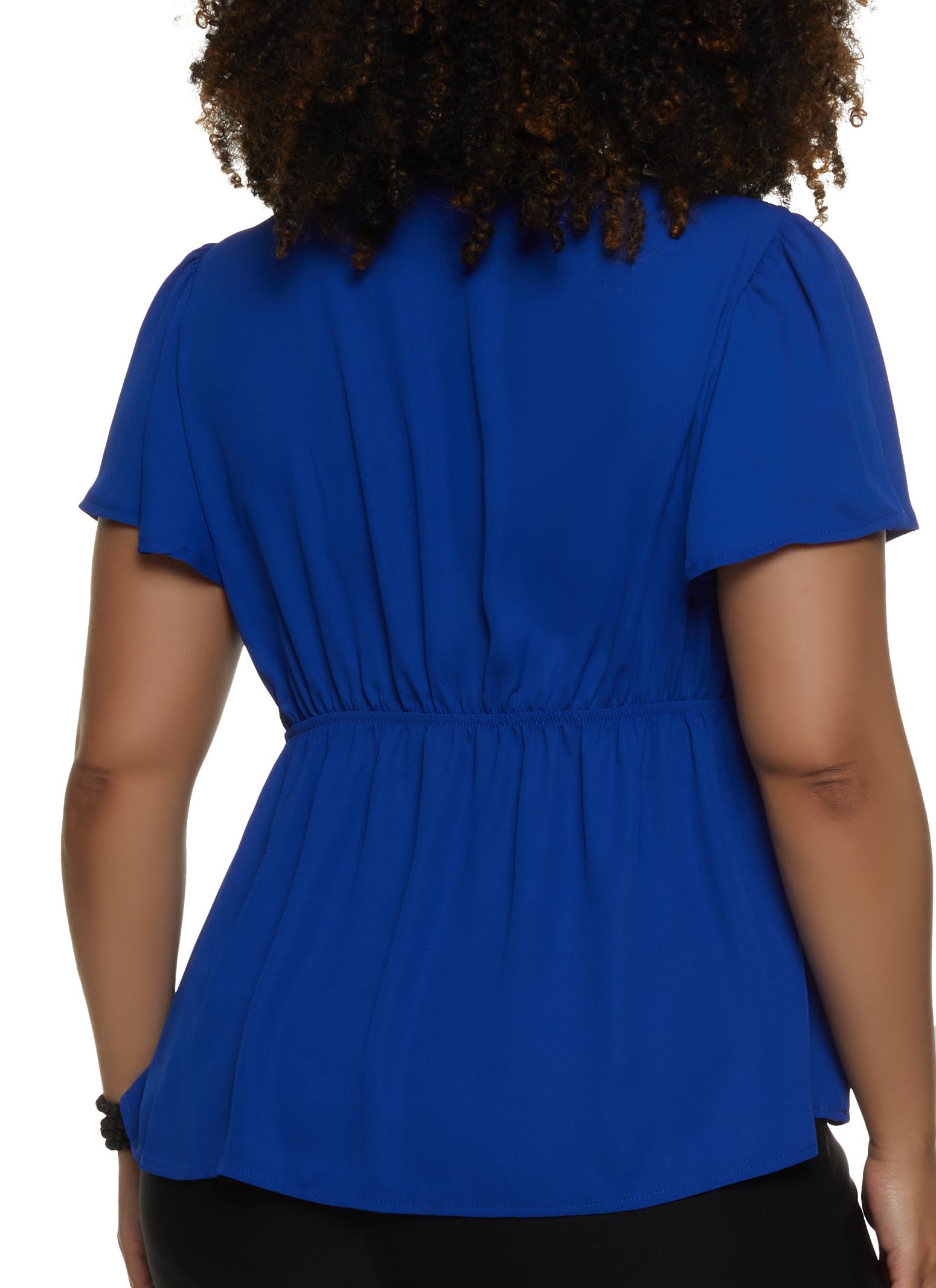 Plus Size V Neck Bell Sleeve Top sold by Rainbow product image thumbnail 2