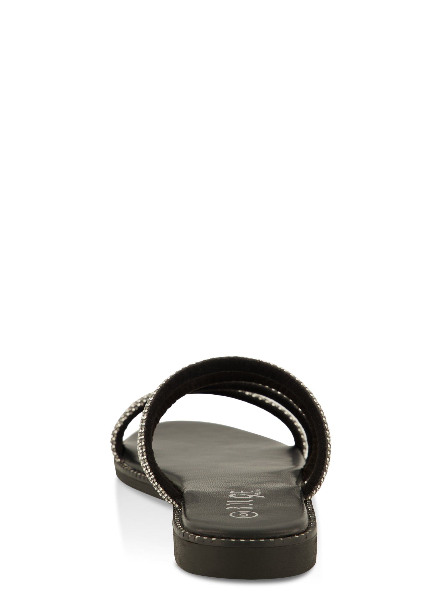 Open Toe Strappy Rhinestone Slide Sandals sold by Rainbow product image thumbnail 3