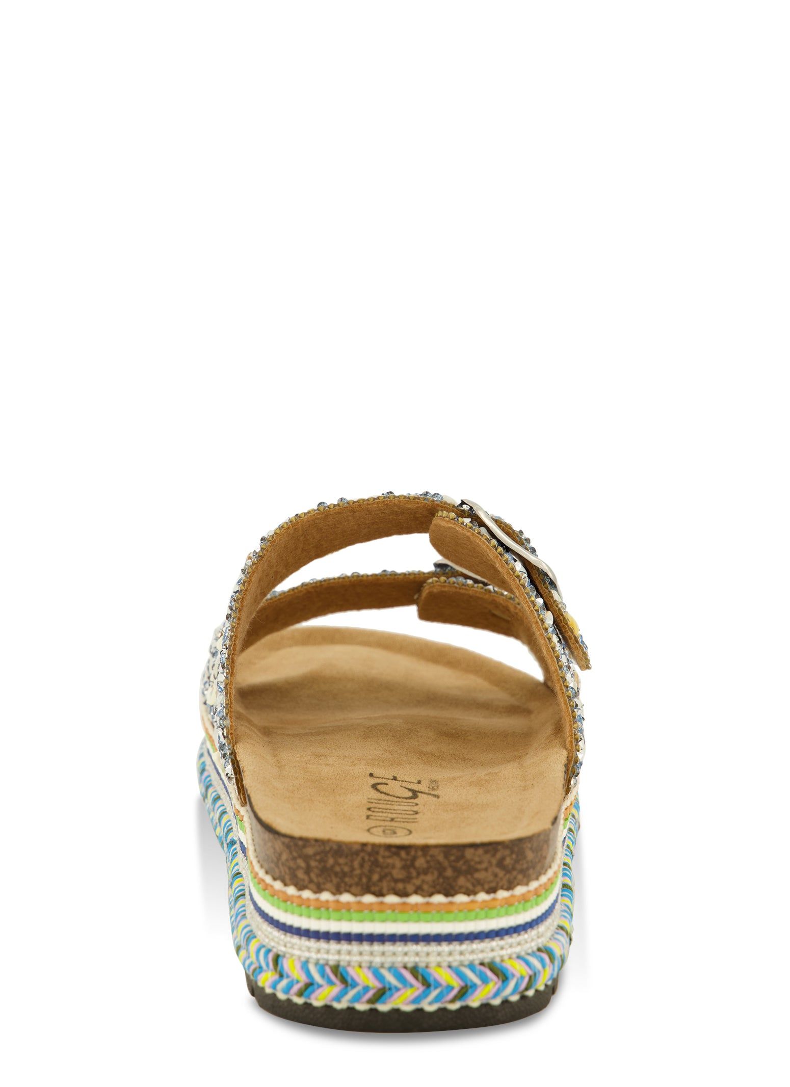 Studded Rhinestone Footbed Sandals sold by Rainbow product image thumbnail 3