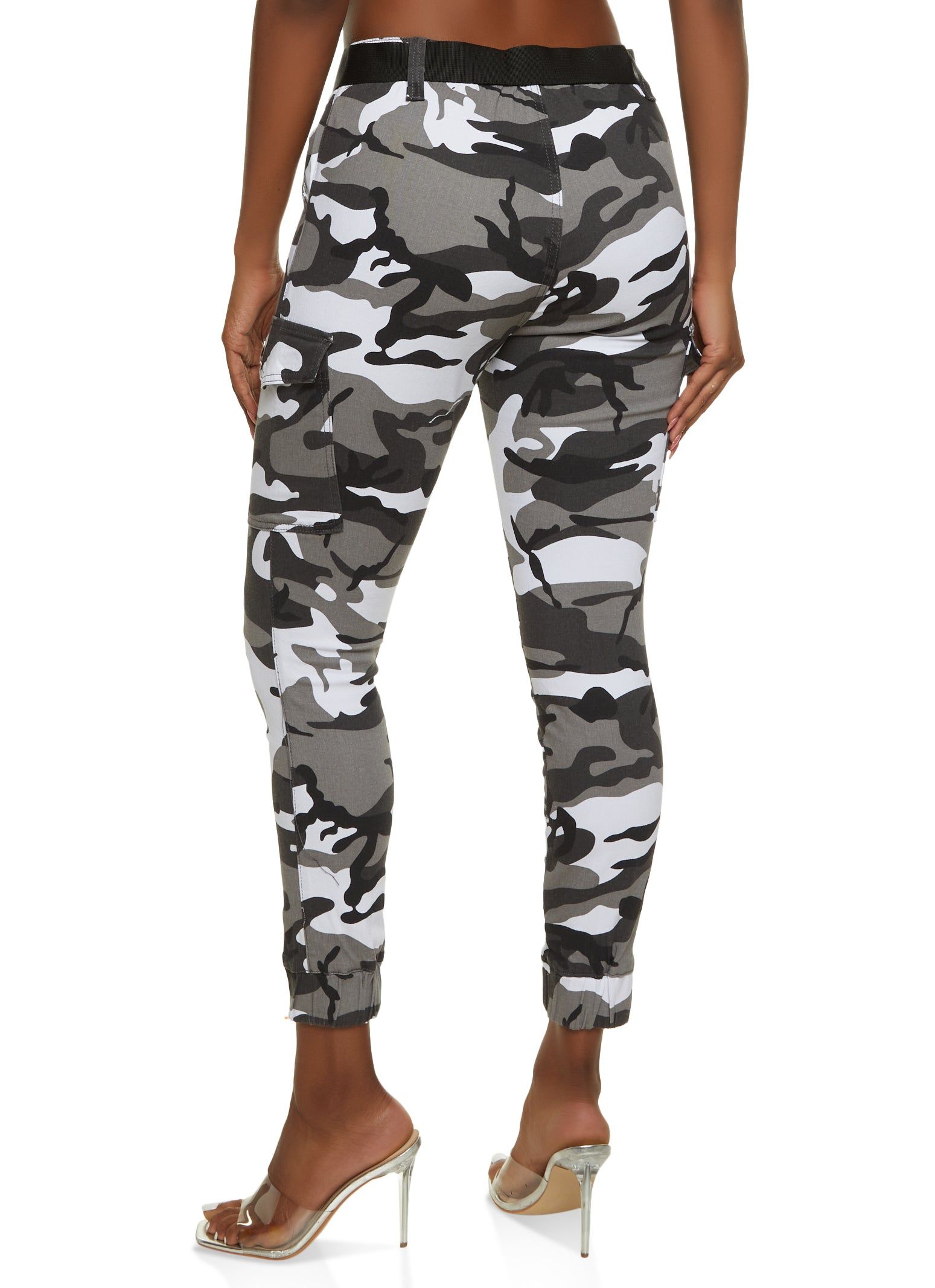 Camouflage Belted Cargo Joggers sold by Rainbow product image thumbnail 3
