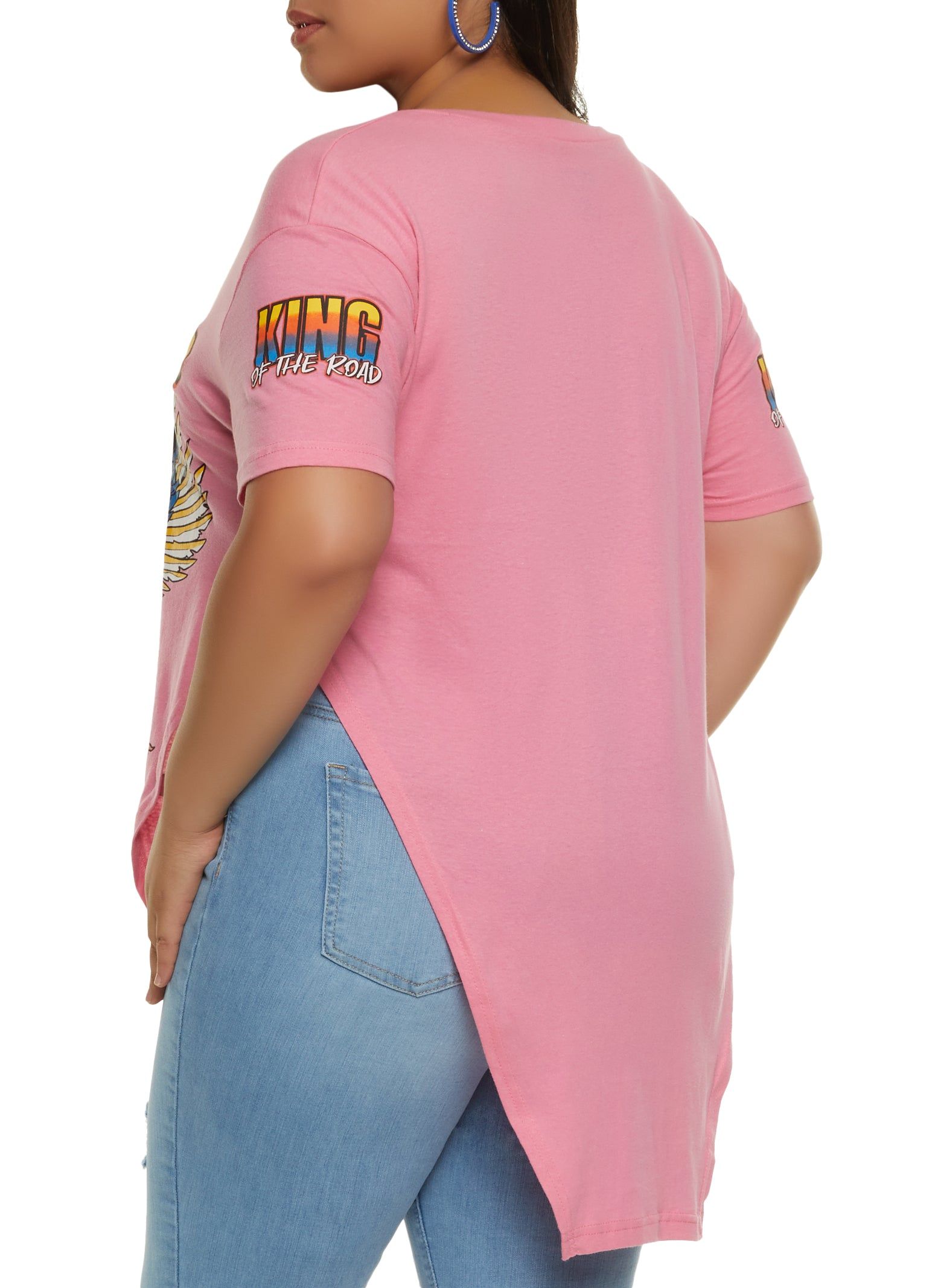 Plus Size King of The Road Hanky Hem Graphic Tee sold by Rainbow product image thumbnail 2