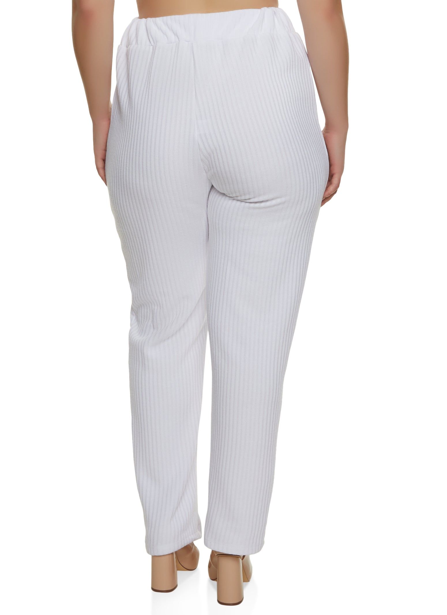 Plus Size Ribbed Wide Leg Pants sold by Rainbow product image thumbnail 2