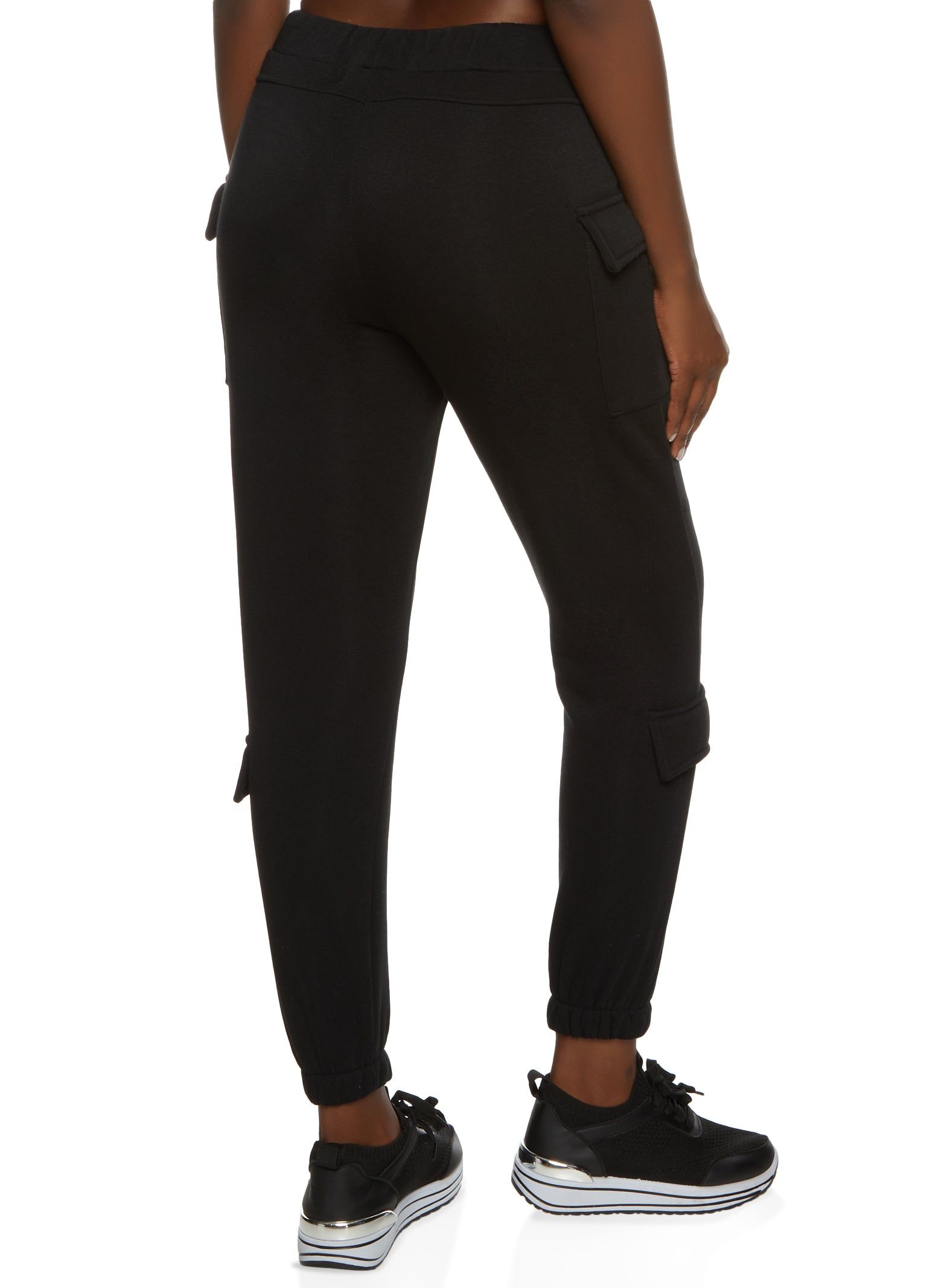 Fleece Drawstring Flap Pocket Sweatpants sold by Rainbow product image thumbnail 2