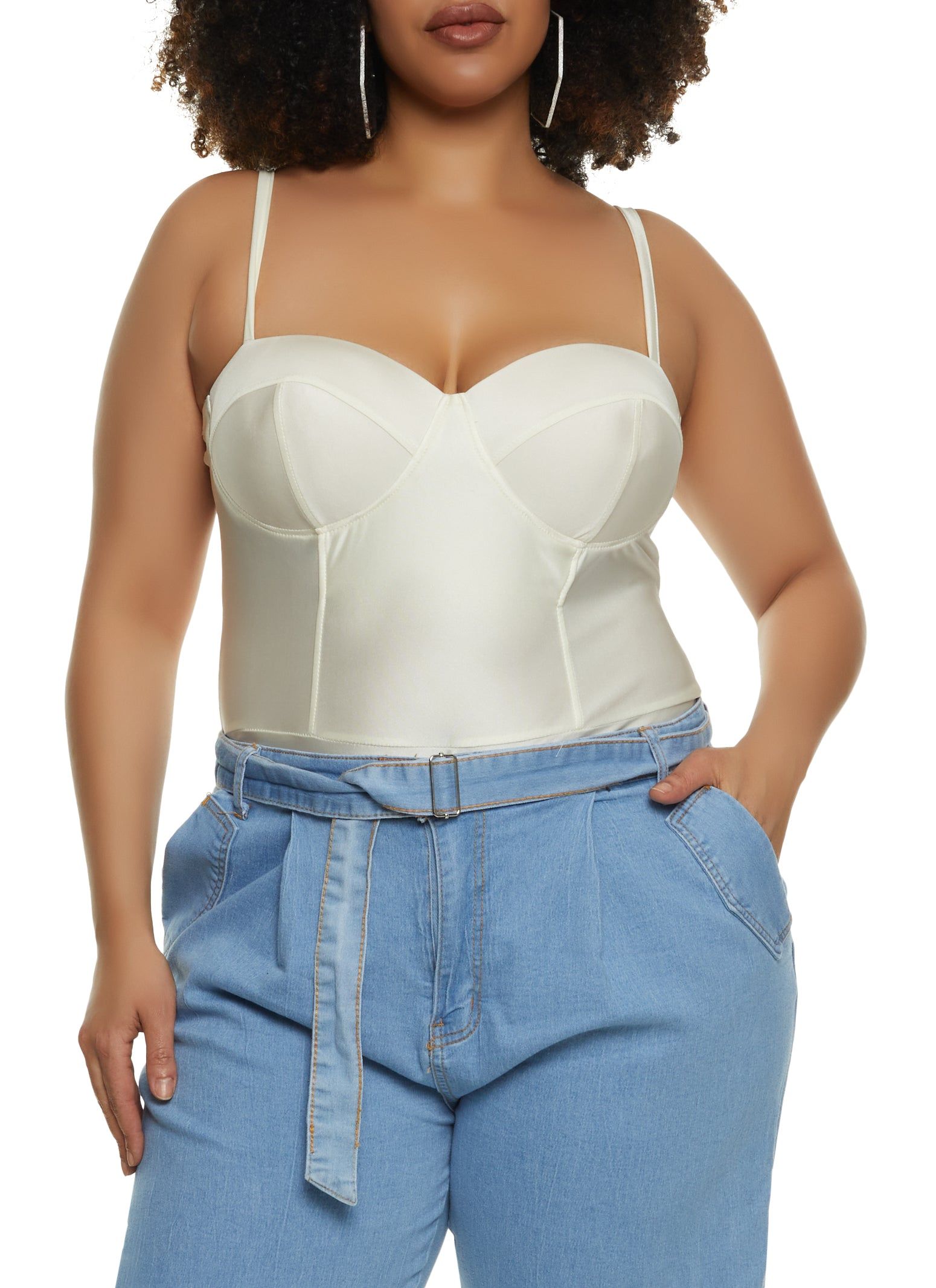 Plus Size Bustier Bodysuit sold by Rainbow product image thumbnail 2