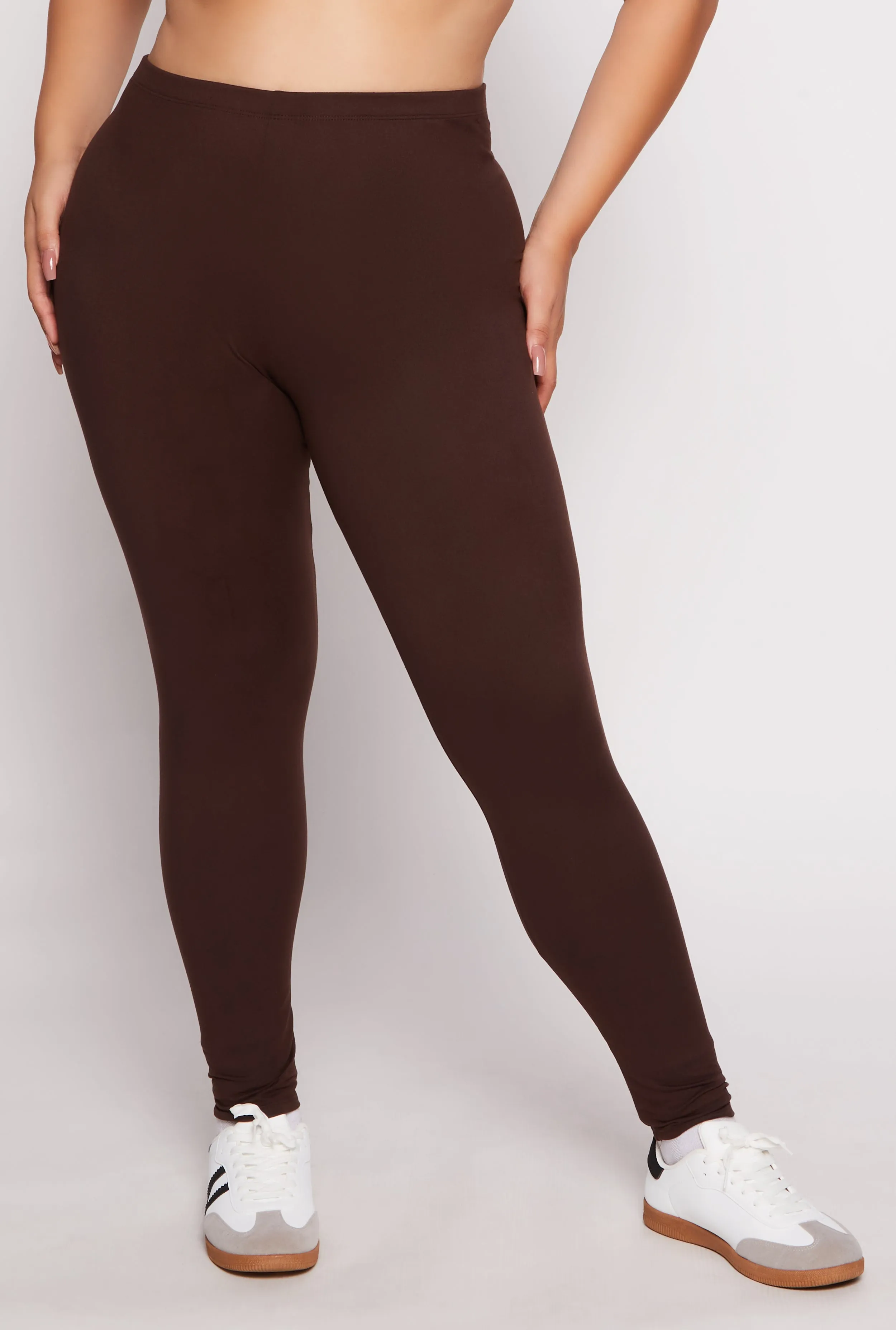 Plus Size Basic High Waisted Leggings sold by Rainbow product image thumbnail 2
