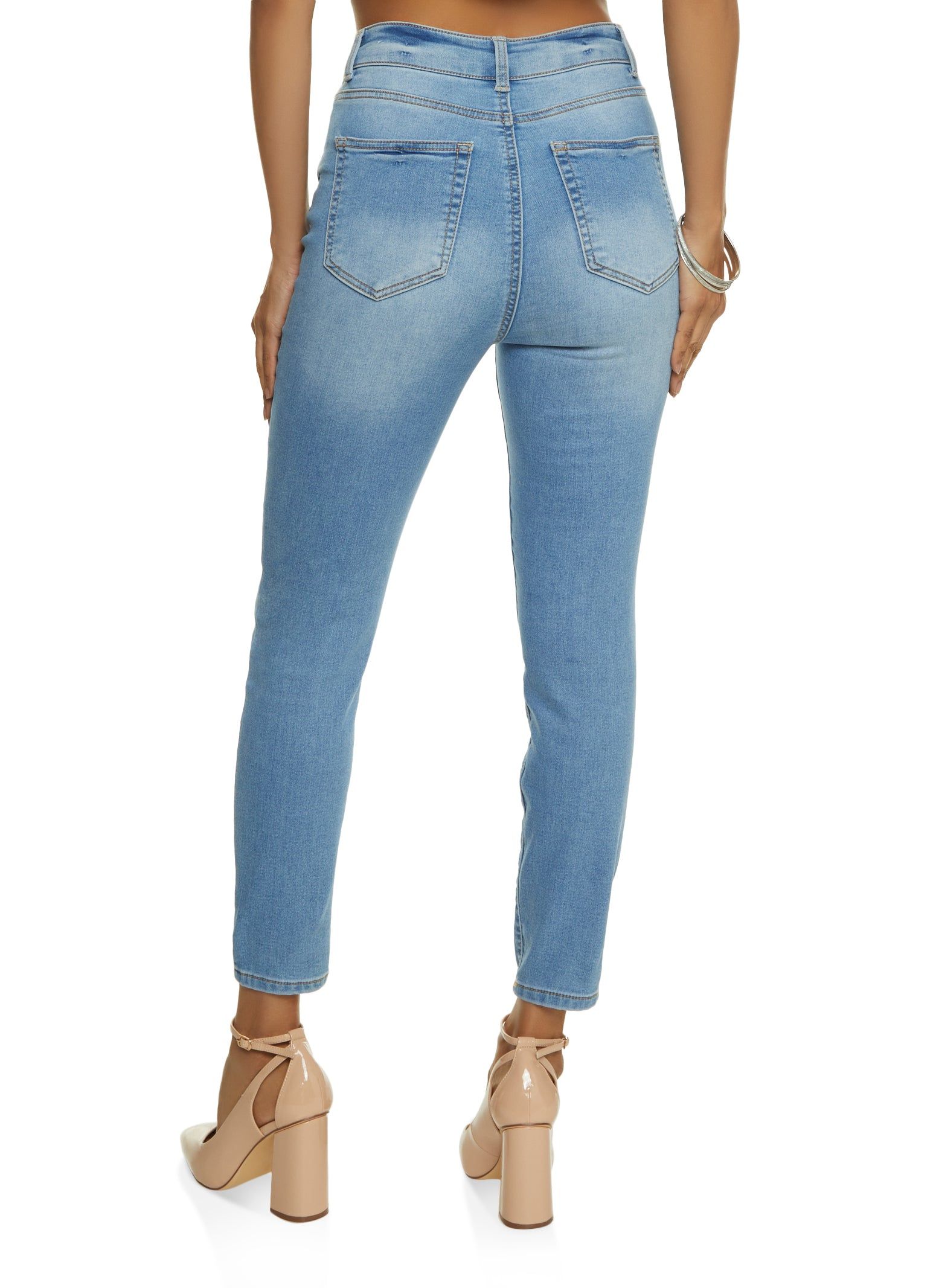 WAX Whiskered High Waist Skinny Ankle Jeans sold by Rainbow product image thumbnail 2