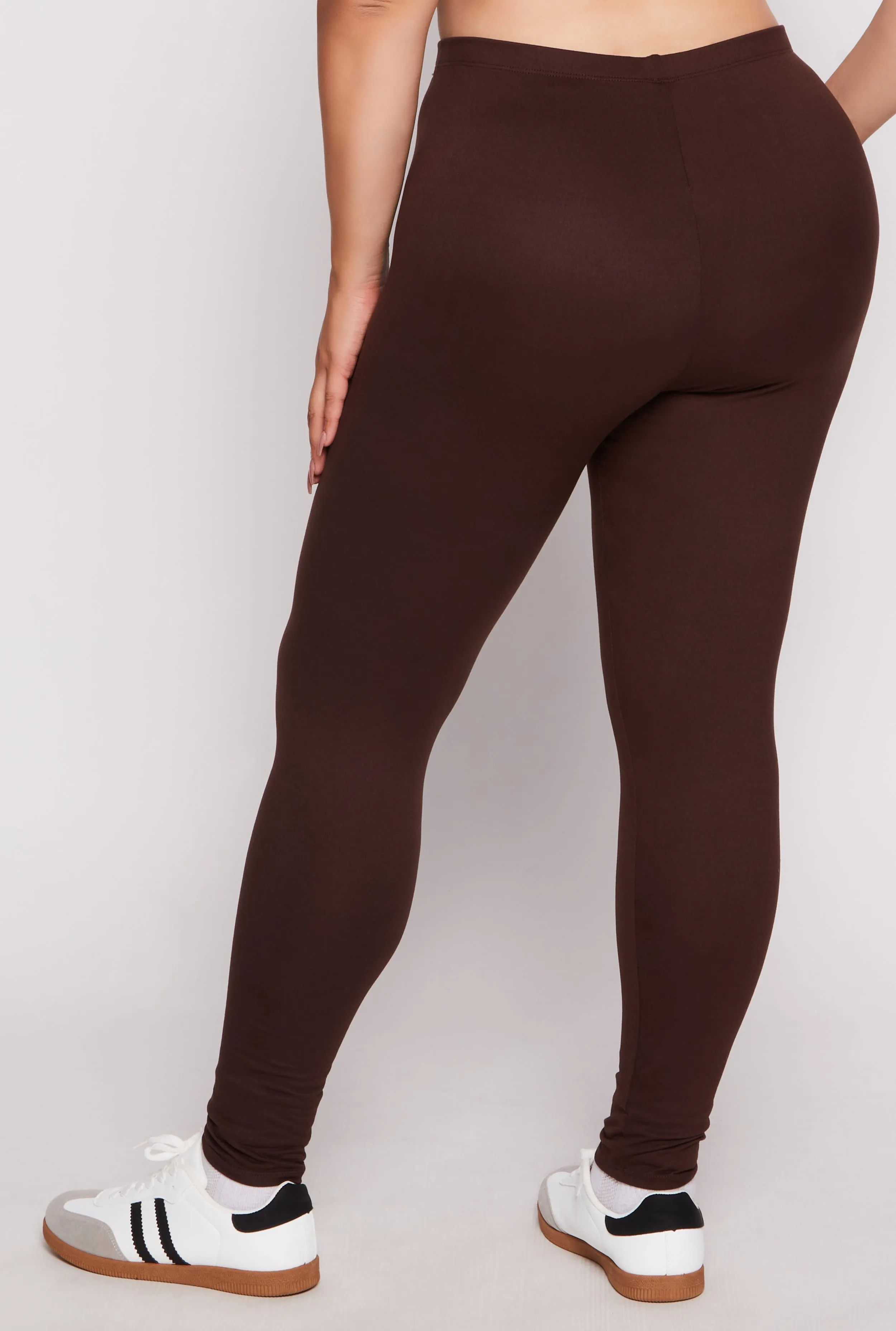 Plus Size Basic High Waisted Leggings sold by Rainbow product image thumbnail 3