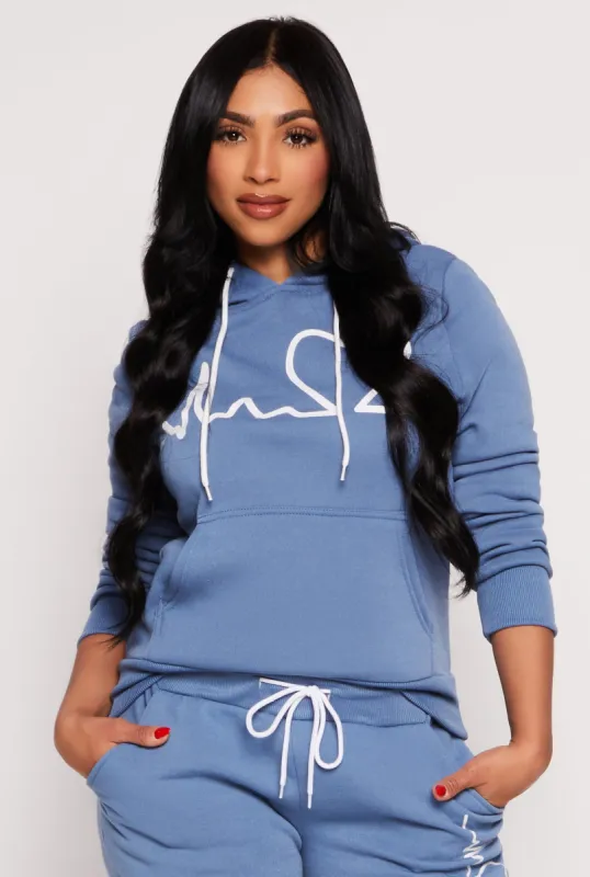 Heartbeat Graphic Pullover Hoodie sold by Rainbow
