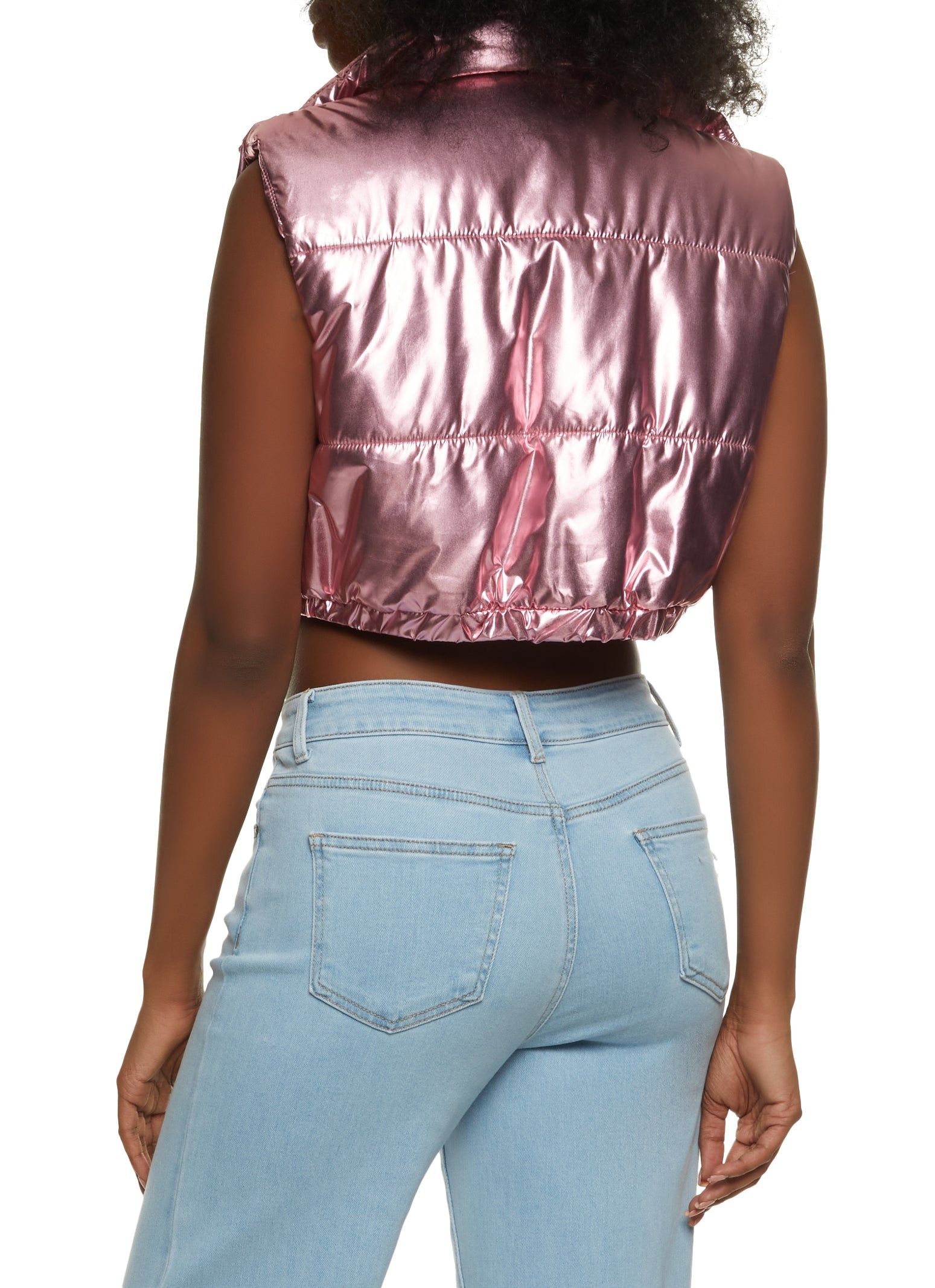 Faux Leather Cropped Vest sold by Rainbow product image thumbnail 3