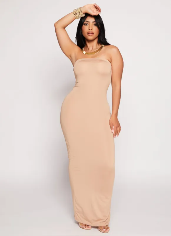 Daisy Solid Maxi Tube Dress sold by Rainbow
