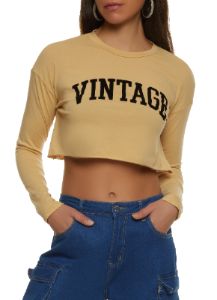 Vintage Cropped Graphic Tee sold by Rainbow