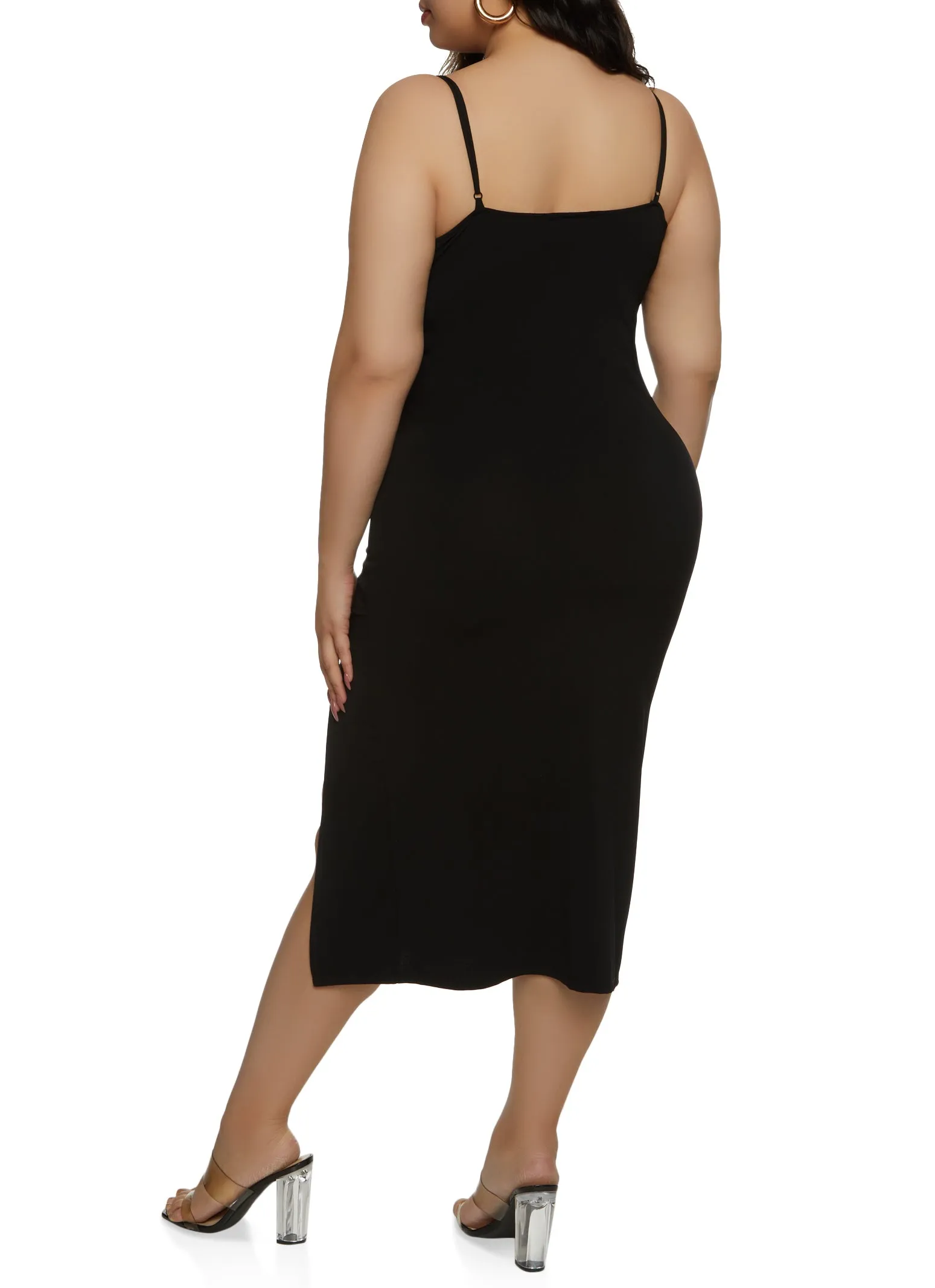 Plus Size Side Slit Bustier Cami Dress sold by Rainbow product image thumbnail 3