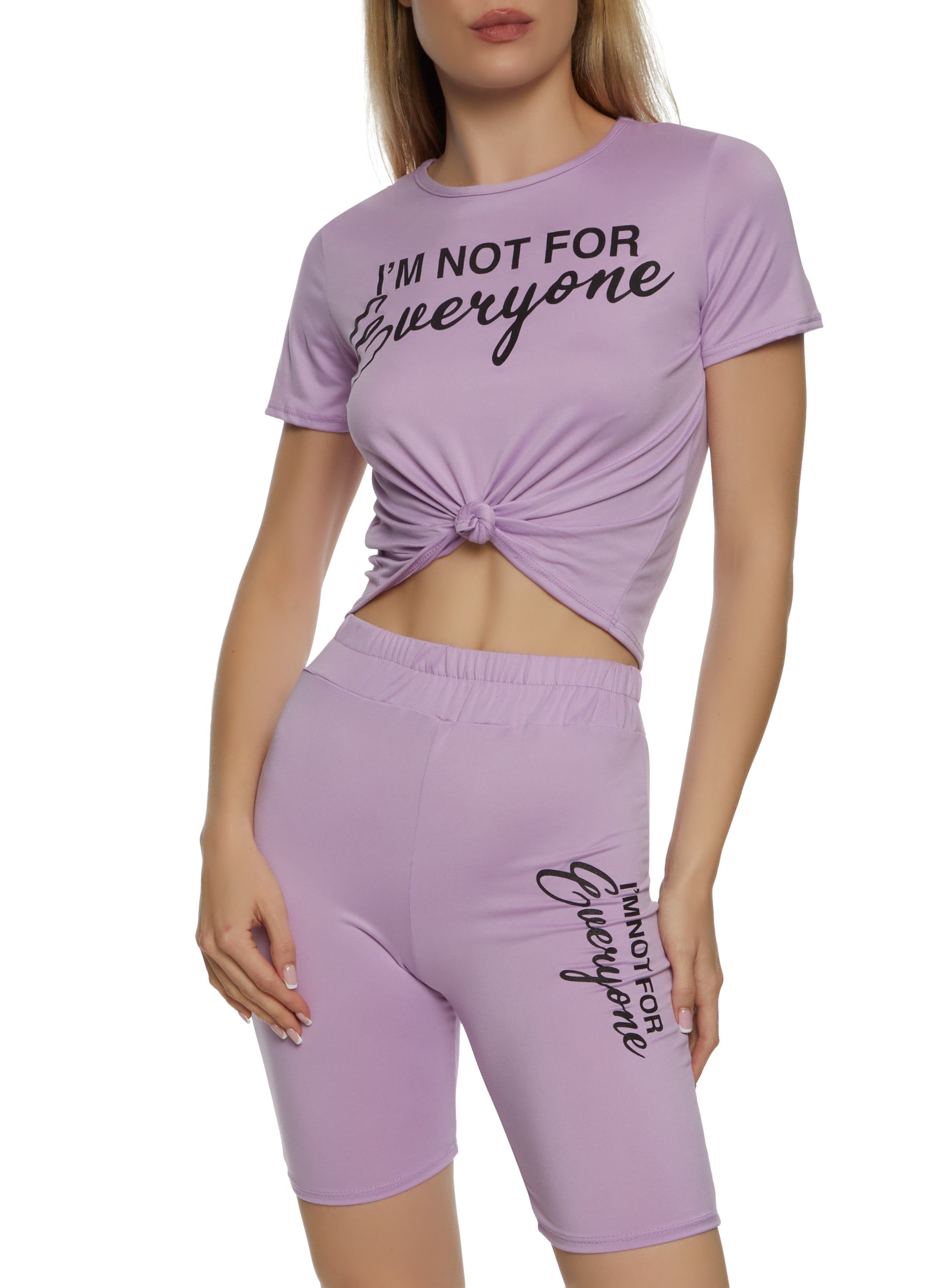 Not For Everyone Cropped Tee sold by Rainbow product image thumbnail 2