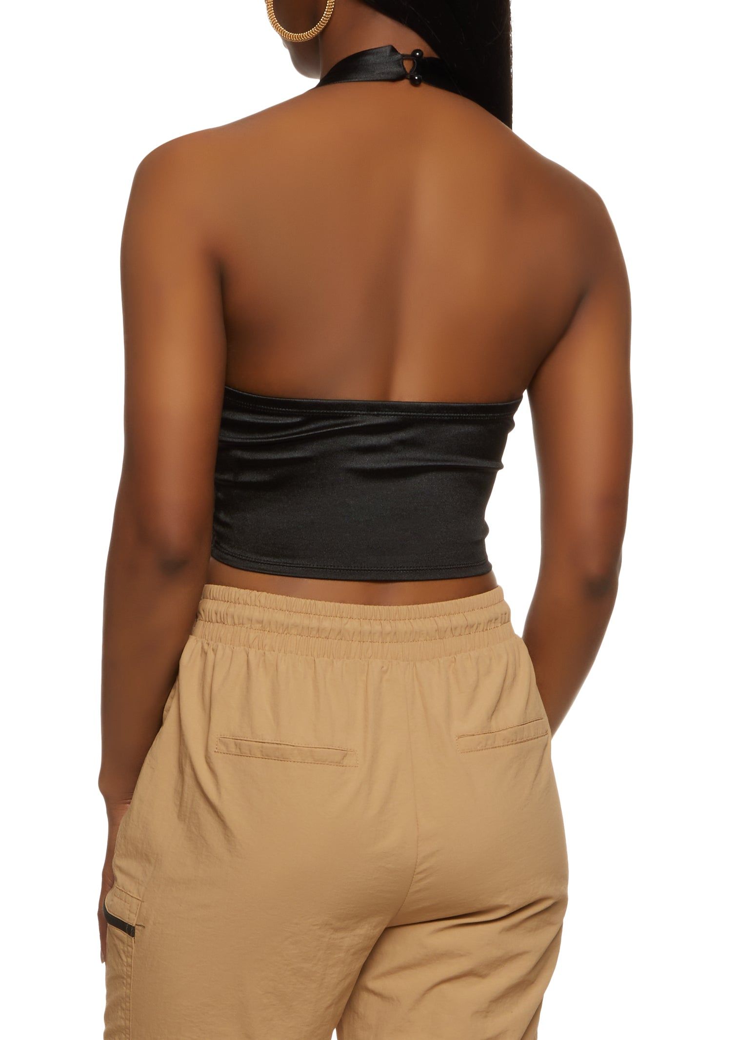 Hook and Eye Halter Crop Top sold by Rainbow product image thumbnail 2