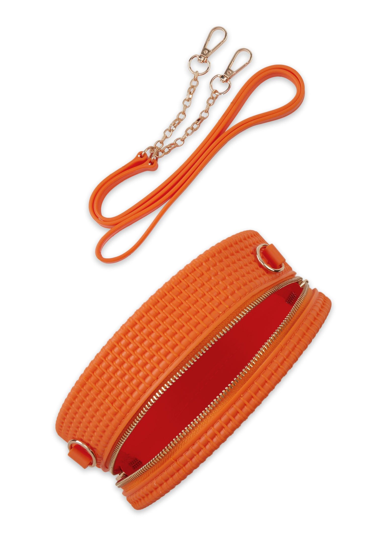 Textured Silicone Circular Crossbody Bag sold by Rainbow product image thumbnail 5