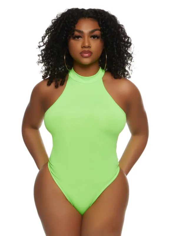 Daisy High Neck Racerback Bodysuit sold by Rainbow