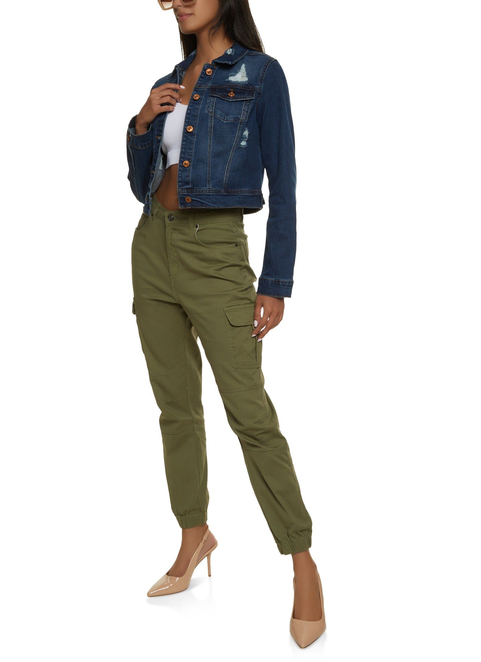 Twill Cargo Pocket Joggers sold by Rainbow product image thumbnail 2