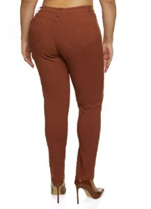 Plus Size Twill Skinny Pants sold by Rainbow