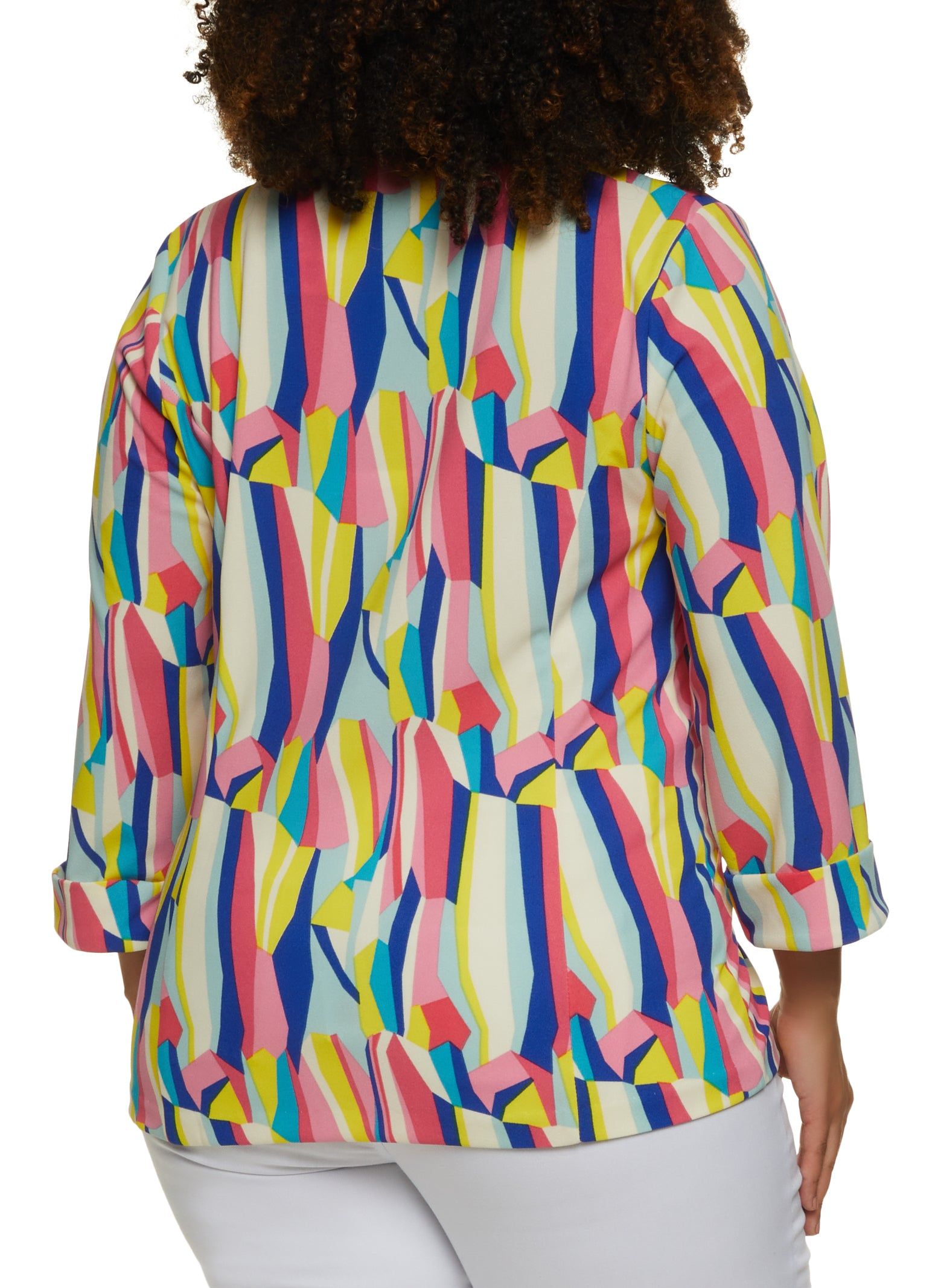 Plus Size Psychedelic Print Blazer sold by Rainbow product image thumbnail 2